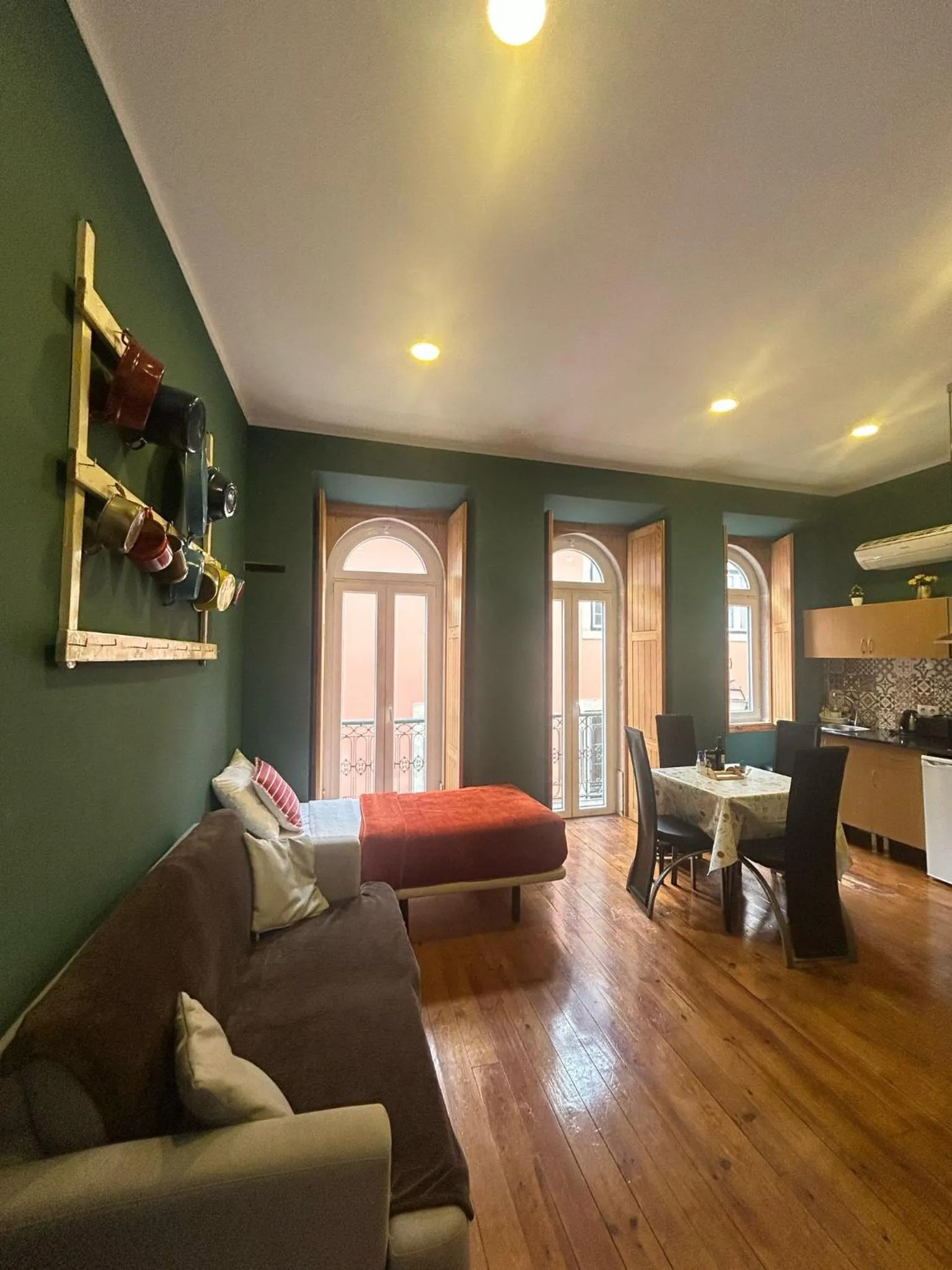 Bed in Sao Jorge Apartments & Suites