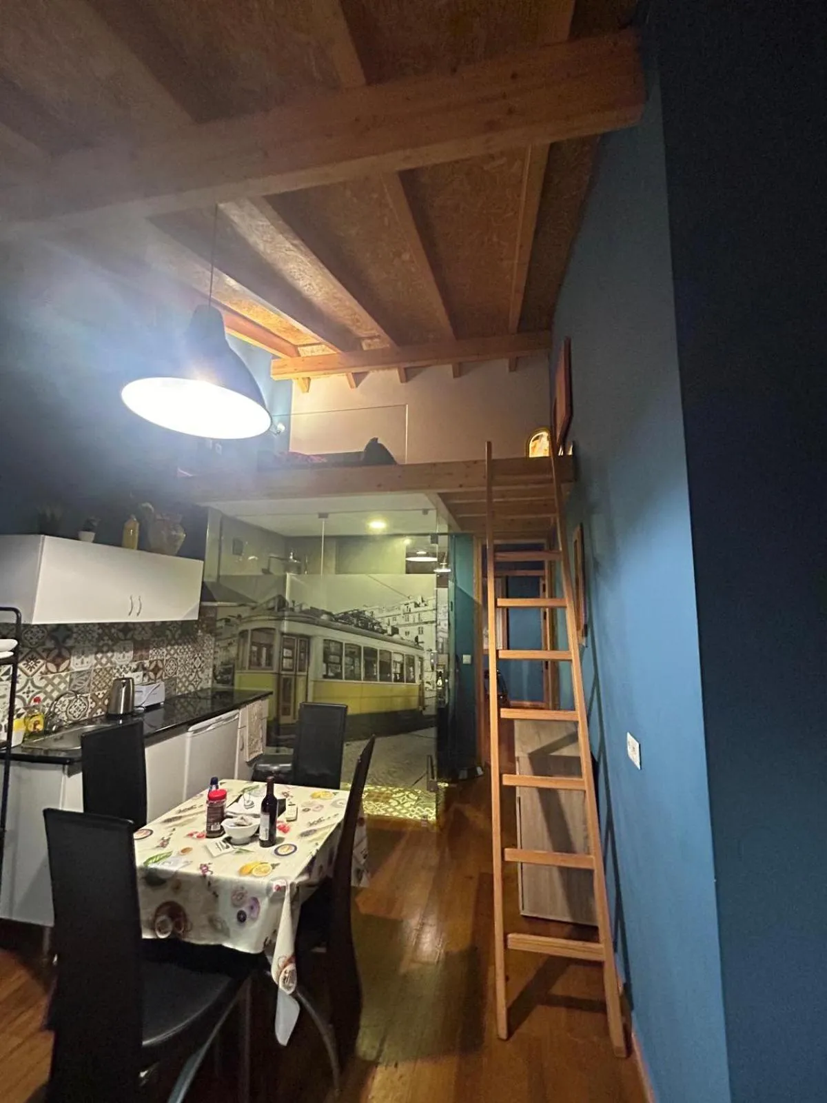 Kitchen or kitchenette in Sao Jorge Apartments & Suites