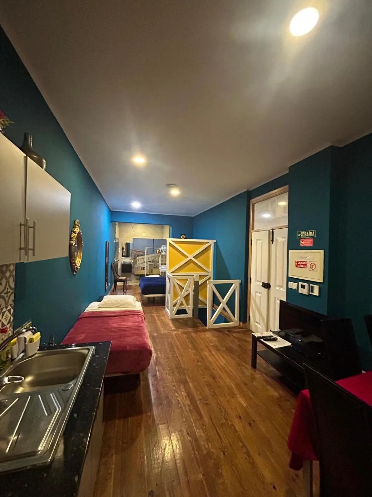 Bed in Sao Jorge Apartments & Suites