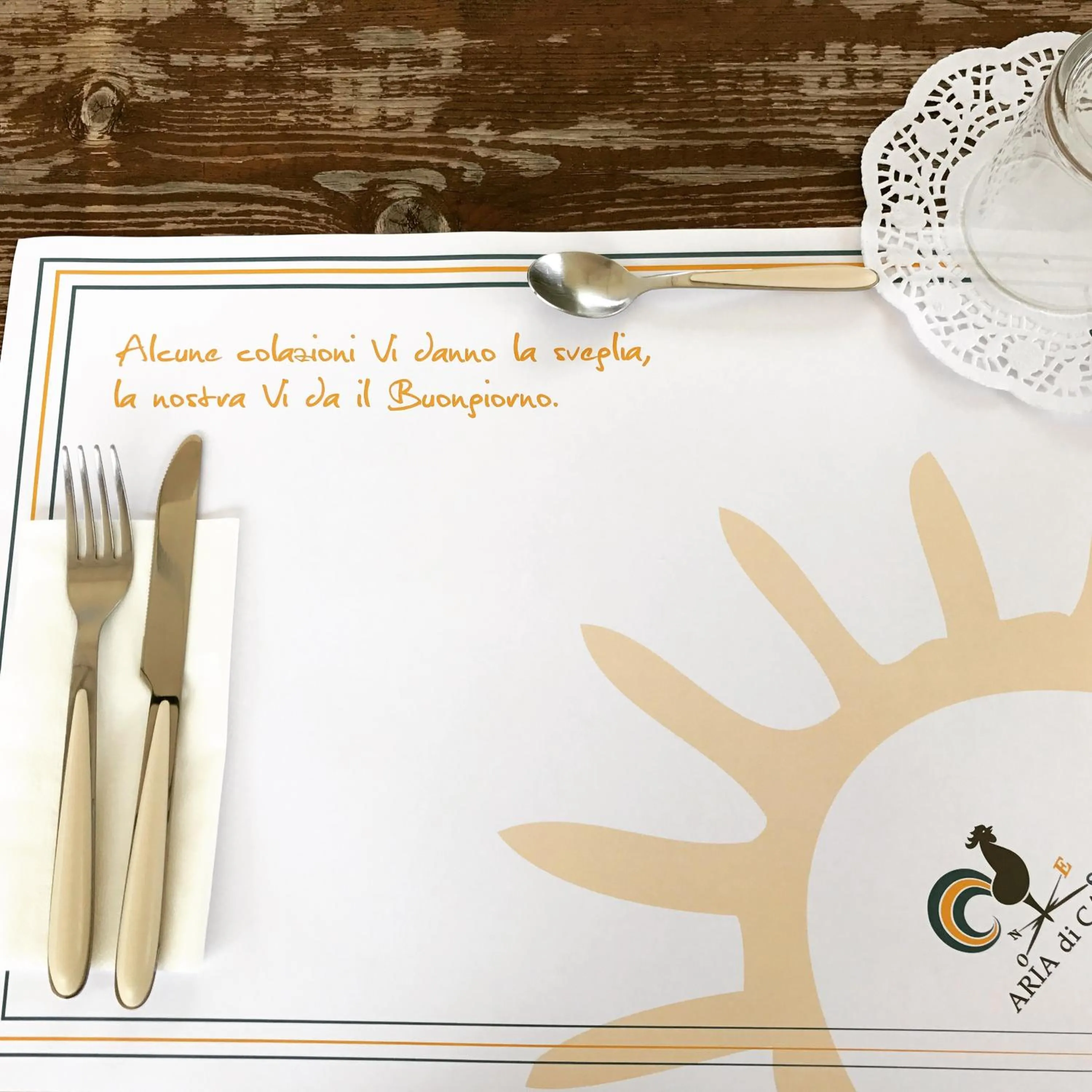 Decorative detail in Aria di Casa Country Resort