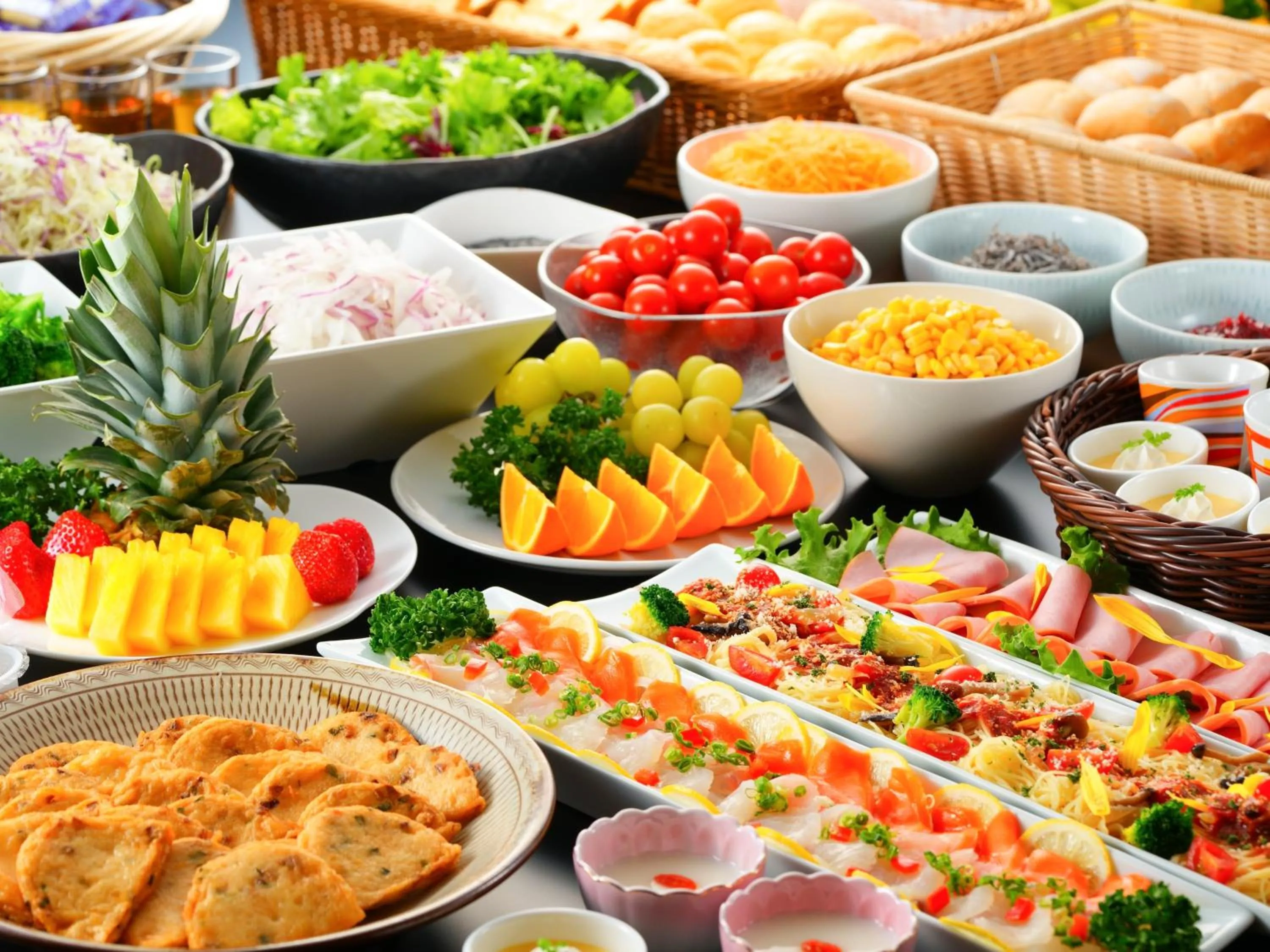 Breakfast in BeppuOnsen Hotel Sansenkaku