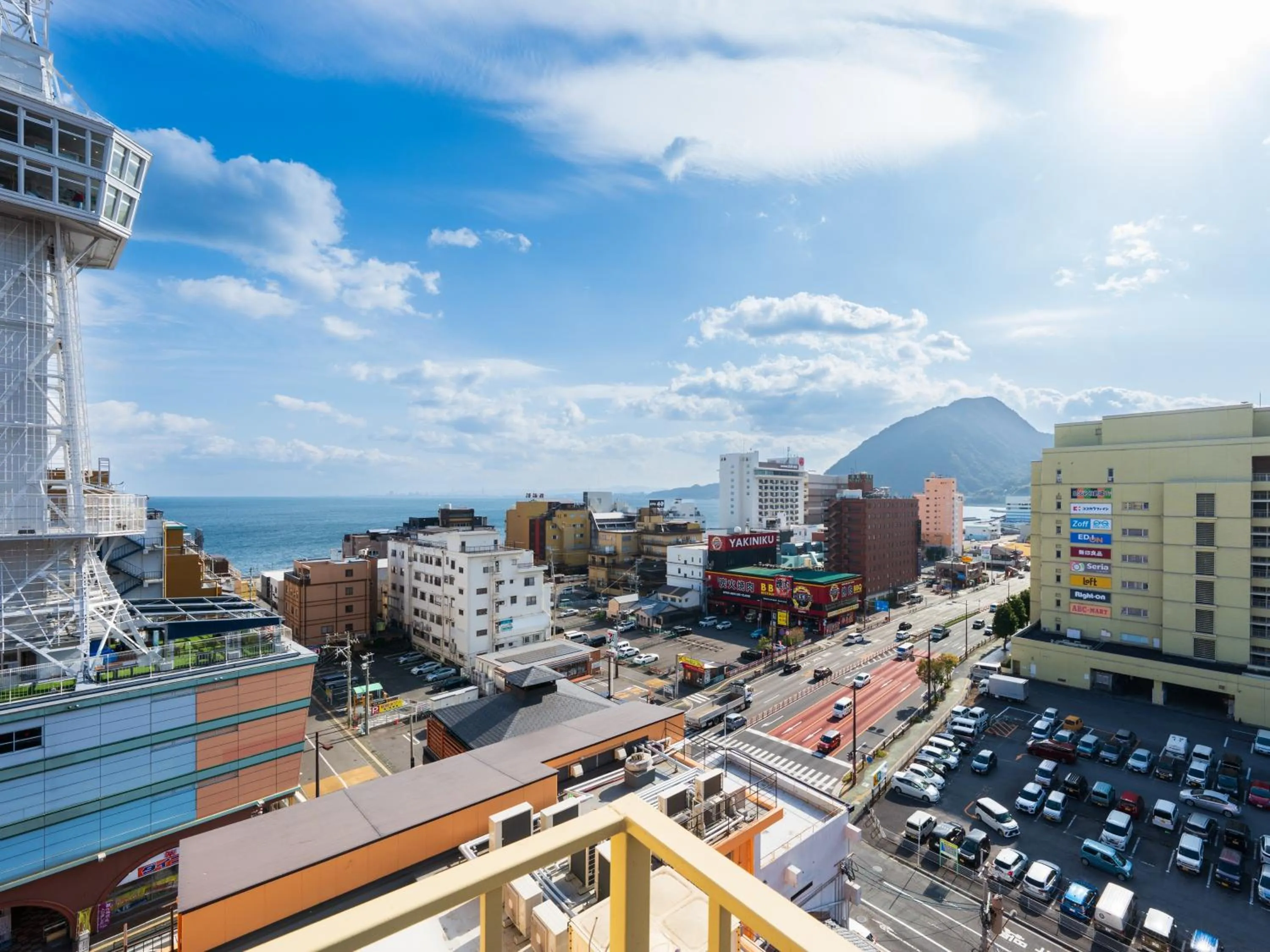 Natural landscape in BeppuOnsen Hotel Sansenkaku