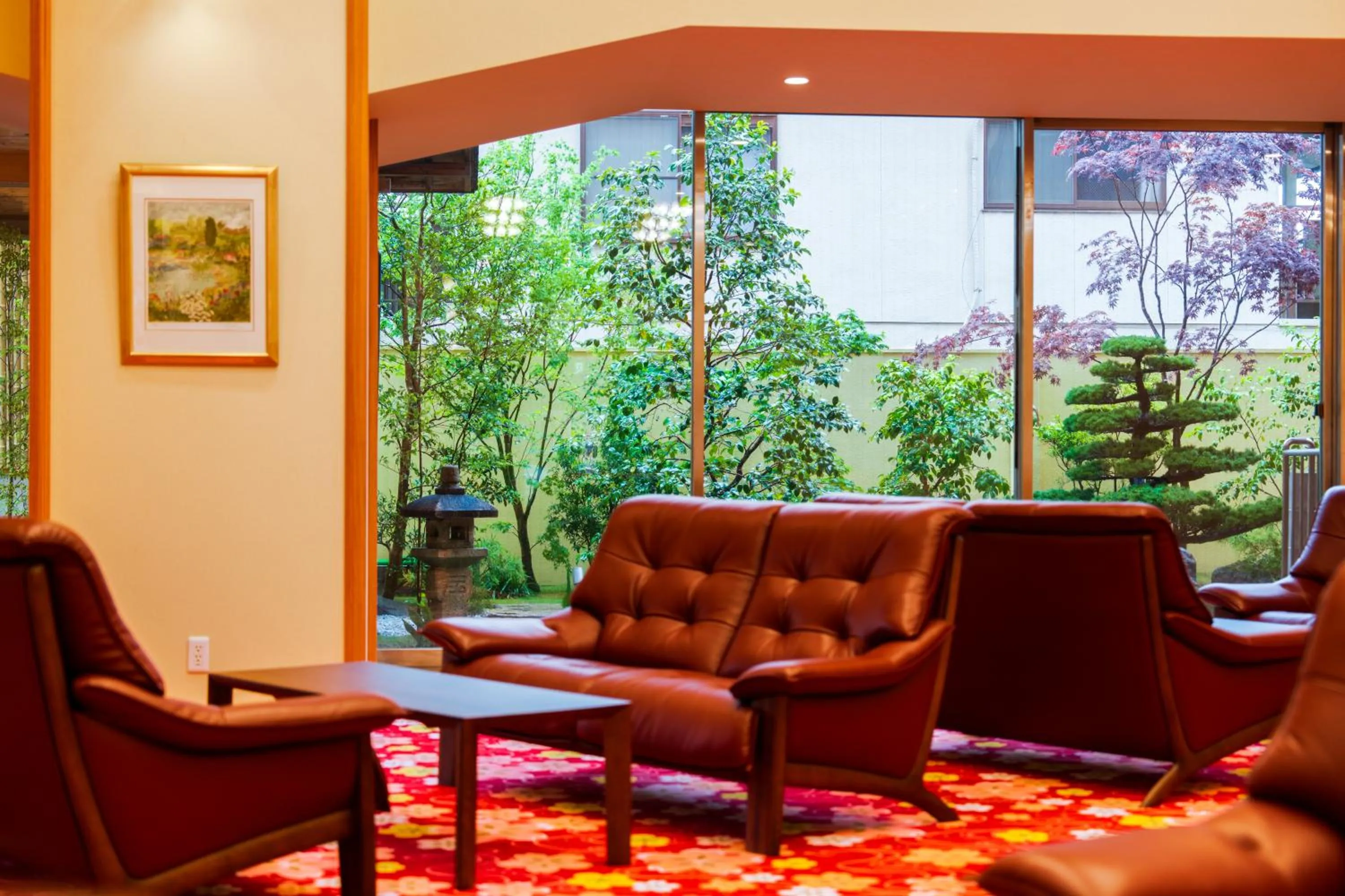 Lobby or reception in BeppuOnsen Hotel Sansenkaku