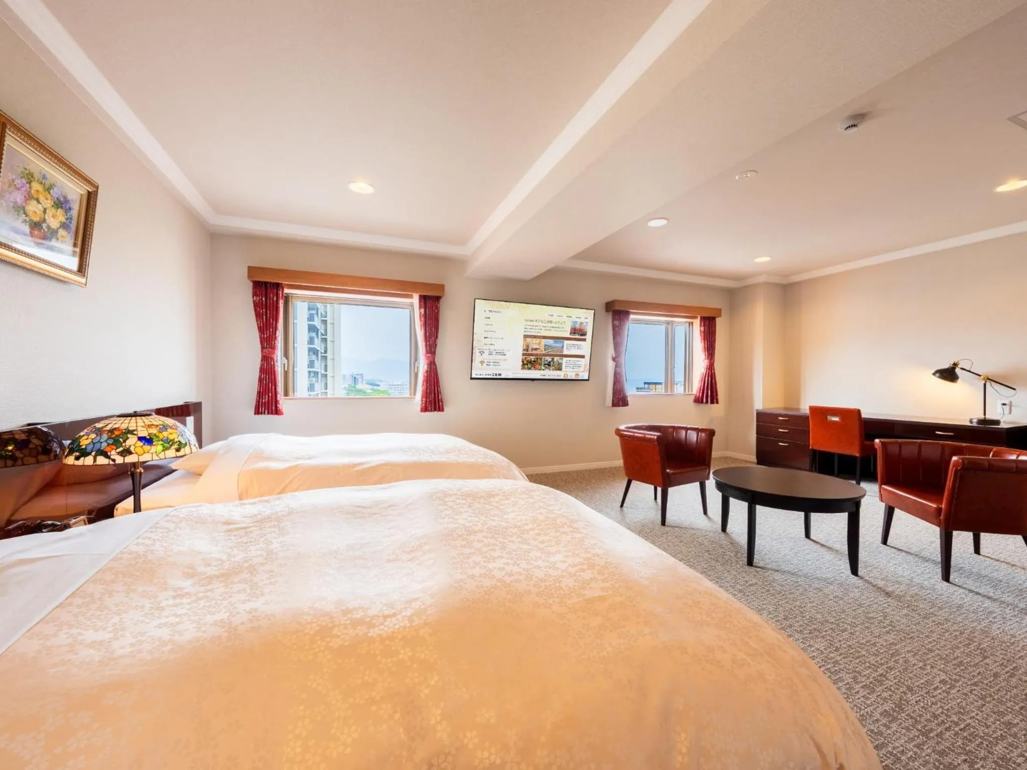 Photo of the whole room, Bed in BeppuOnsen Hotel Sansenkaku