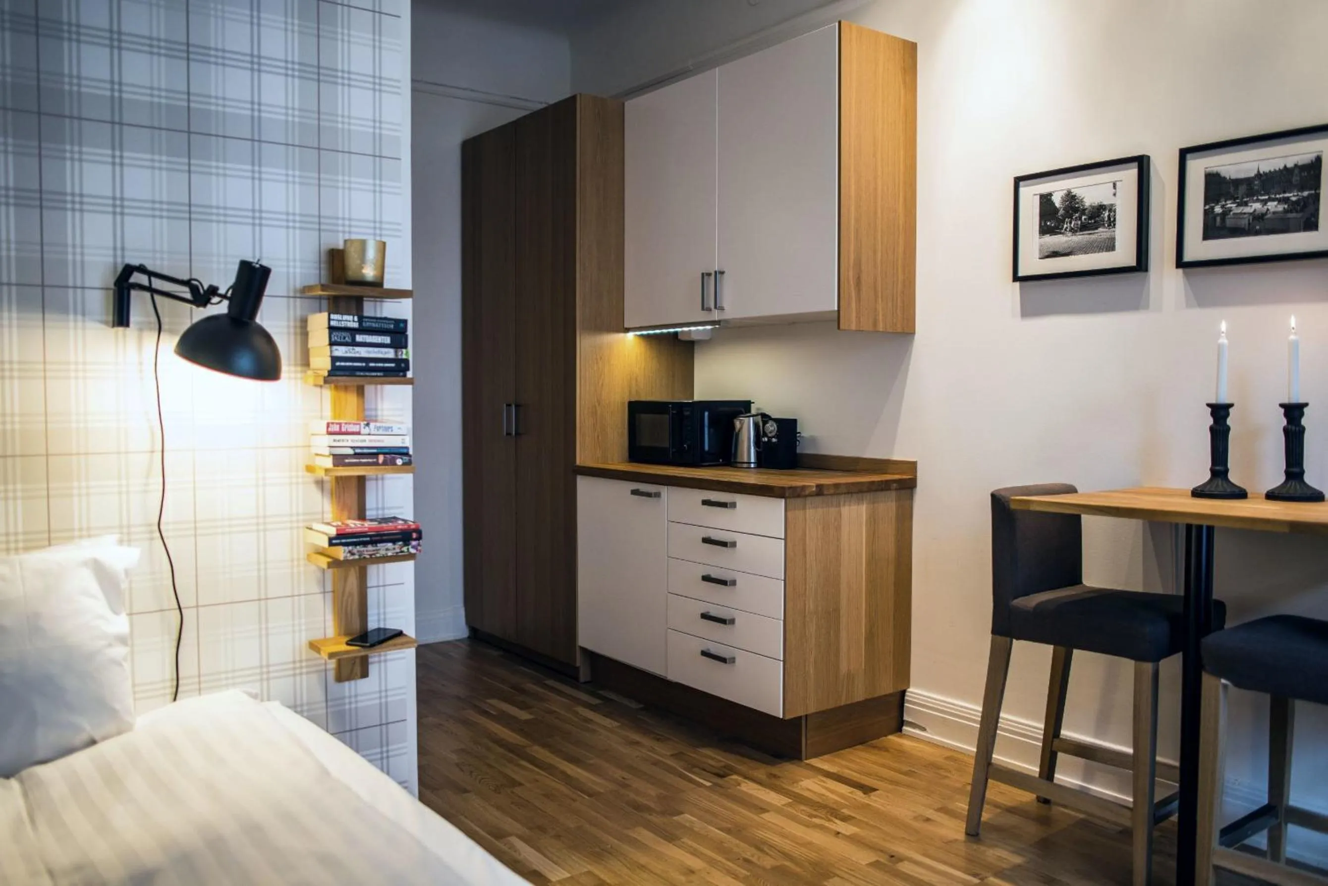 Coffee/tea facilities in Continental Apartment Hotel Sundsvall