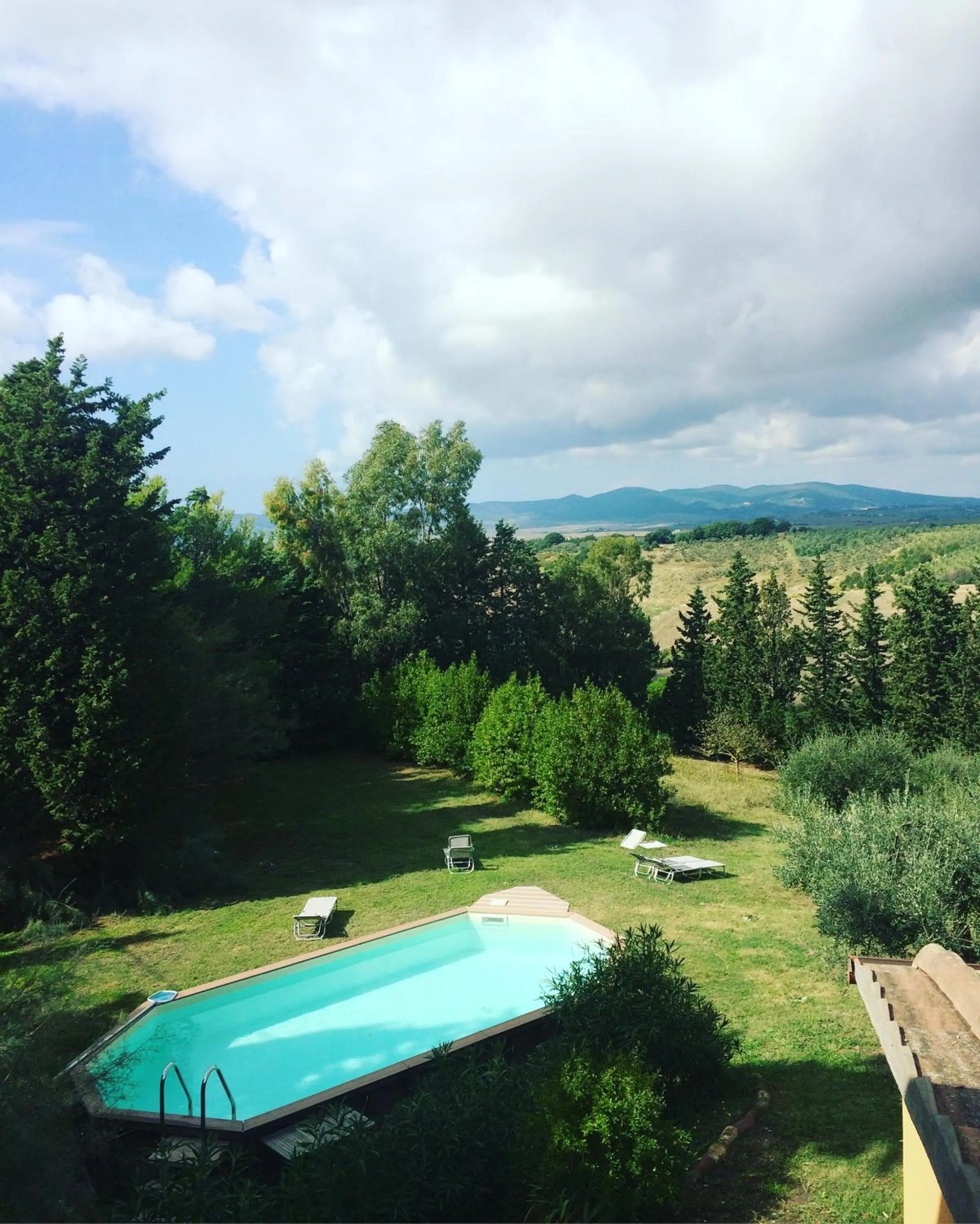 Garden view in La Locanda del Barbagianni
