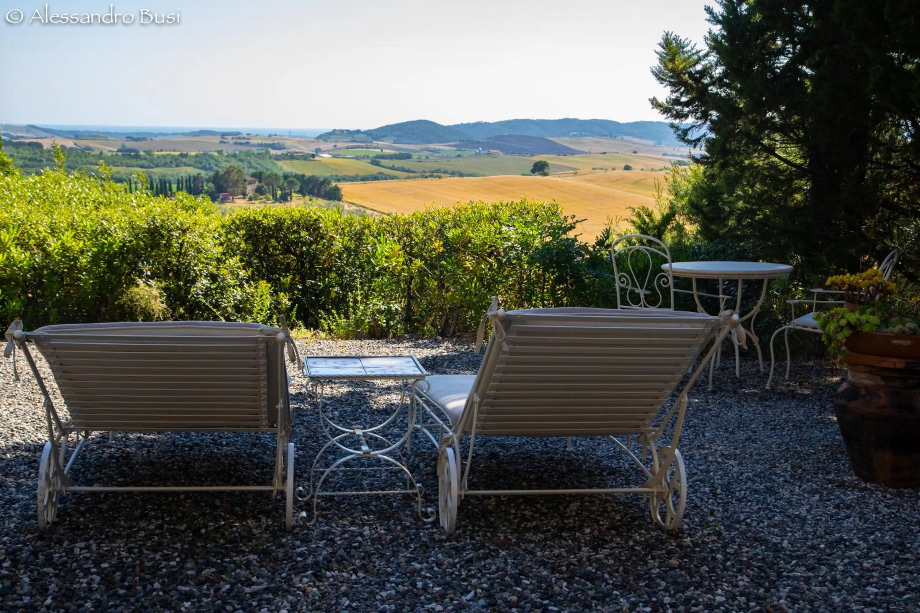 Garden view in La Locanda del Barbagianni