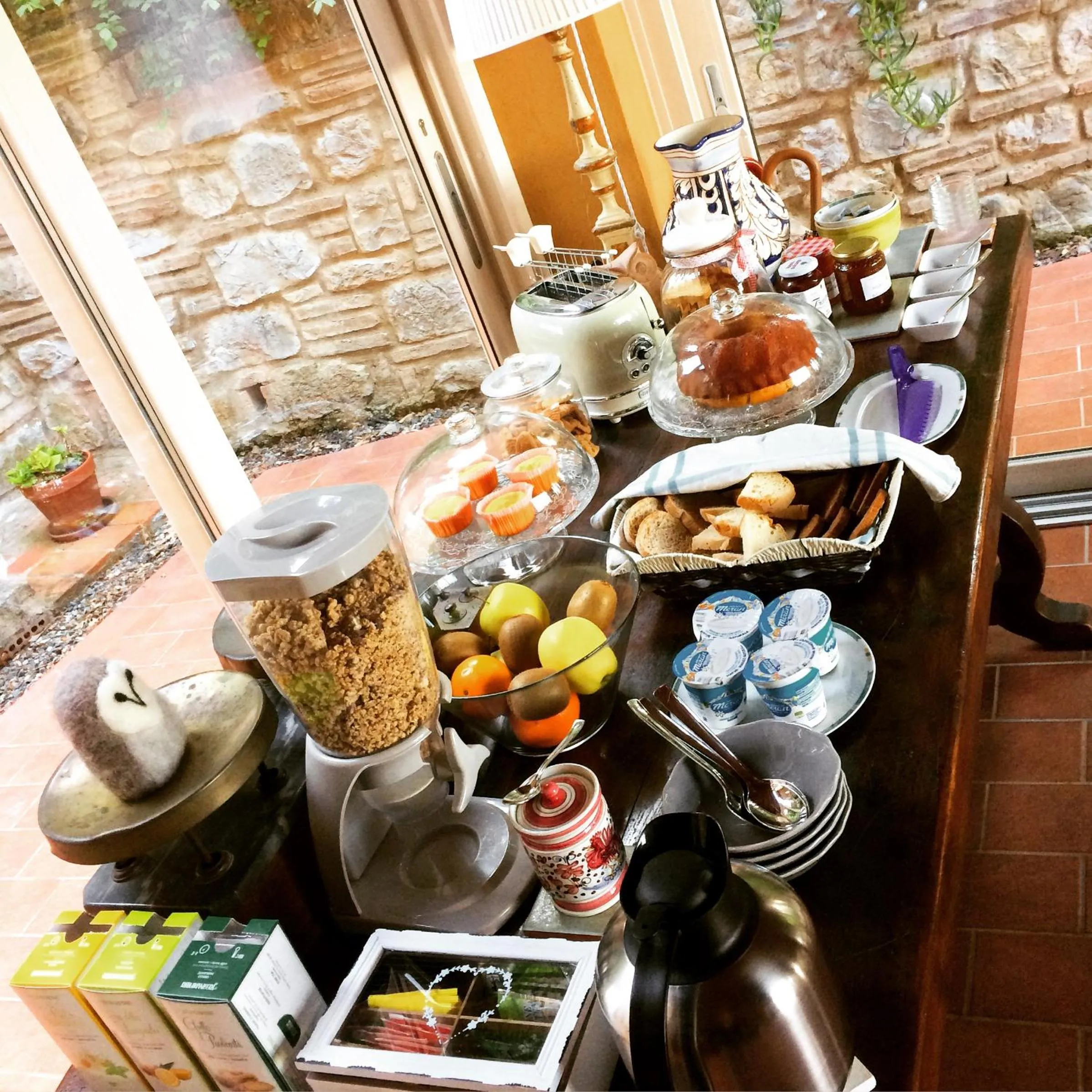 Buffet breakfast in La Locanda del Barbagianni