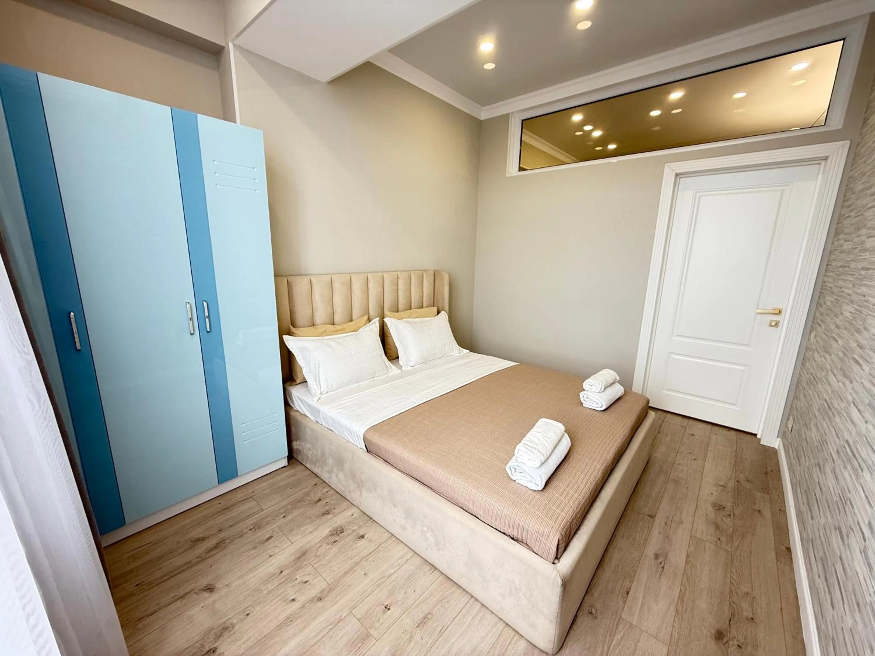 Bed in Loft Apartment