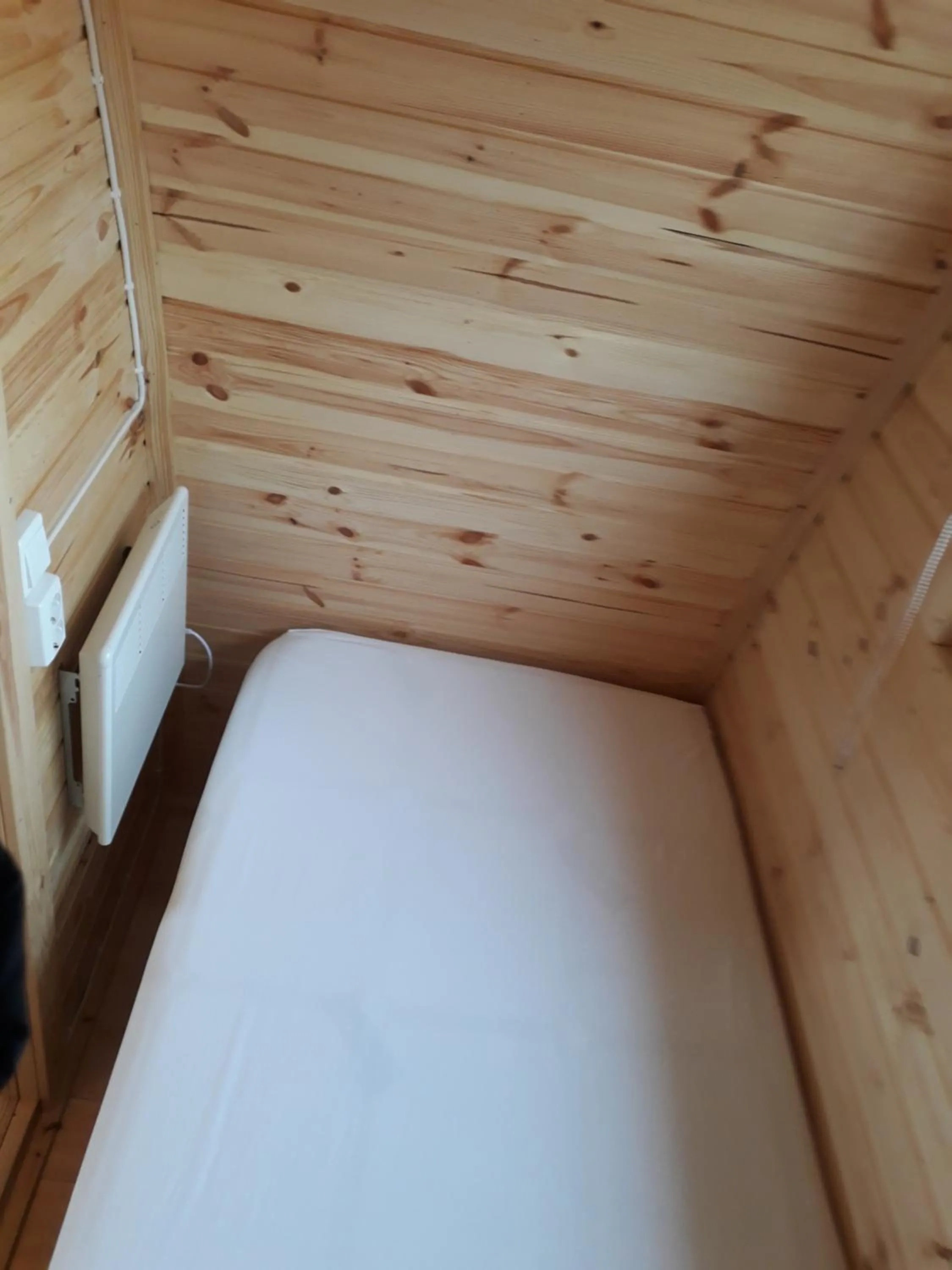 Bed in Fossatun Camping Pods & Cottages - Sleeping Bag Accommodation