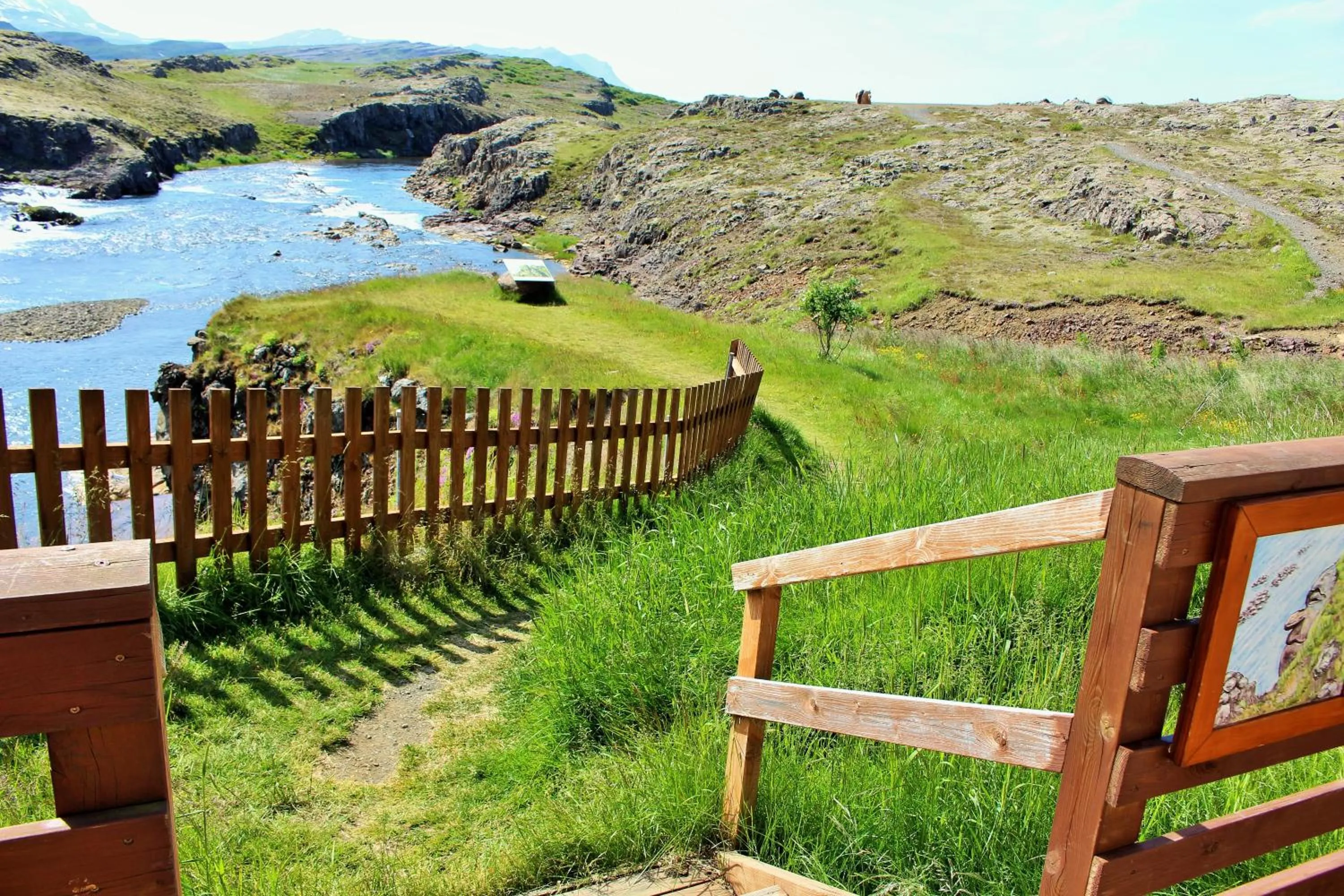 River view in Fossatun Camping Pods & Cottages - Sleeping Bag Accommodation