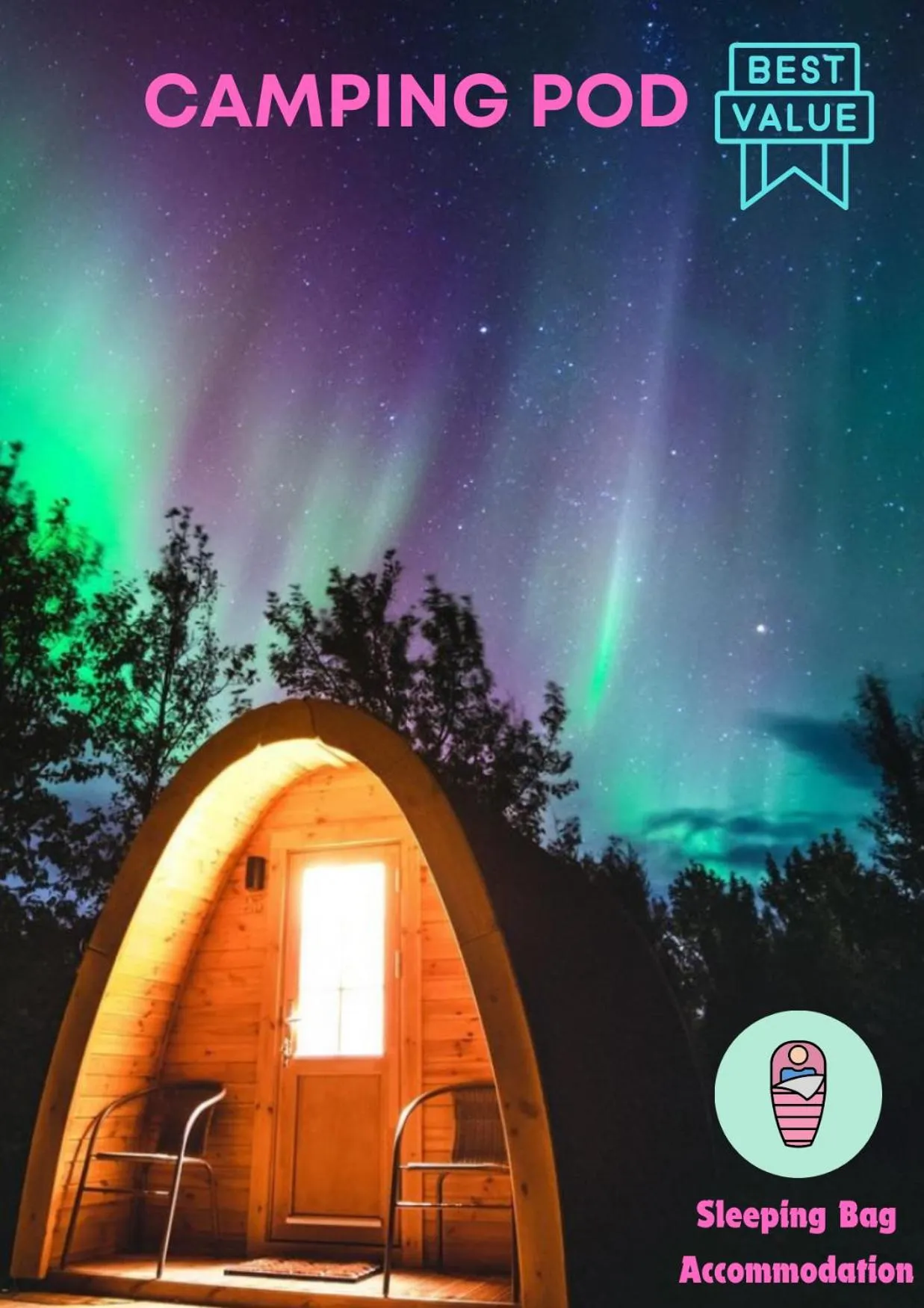 Fossatun Camping Pods & Cottages - Sleeping Bag Accommodation