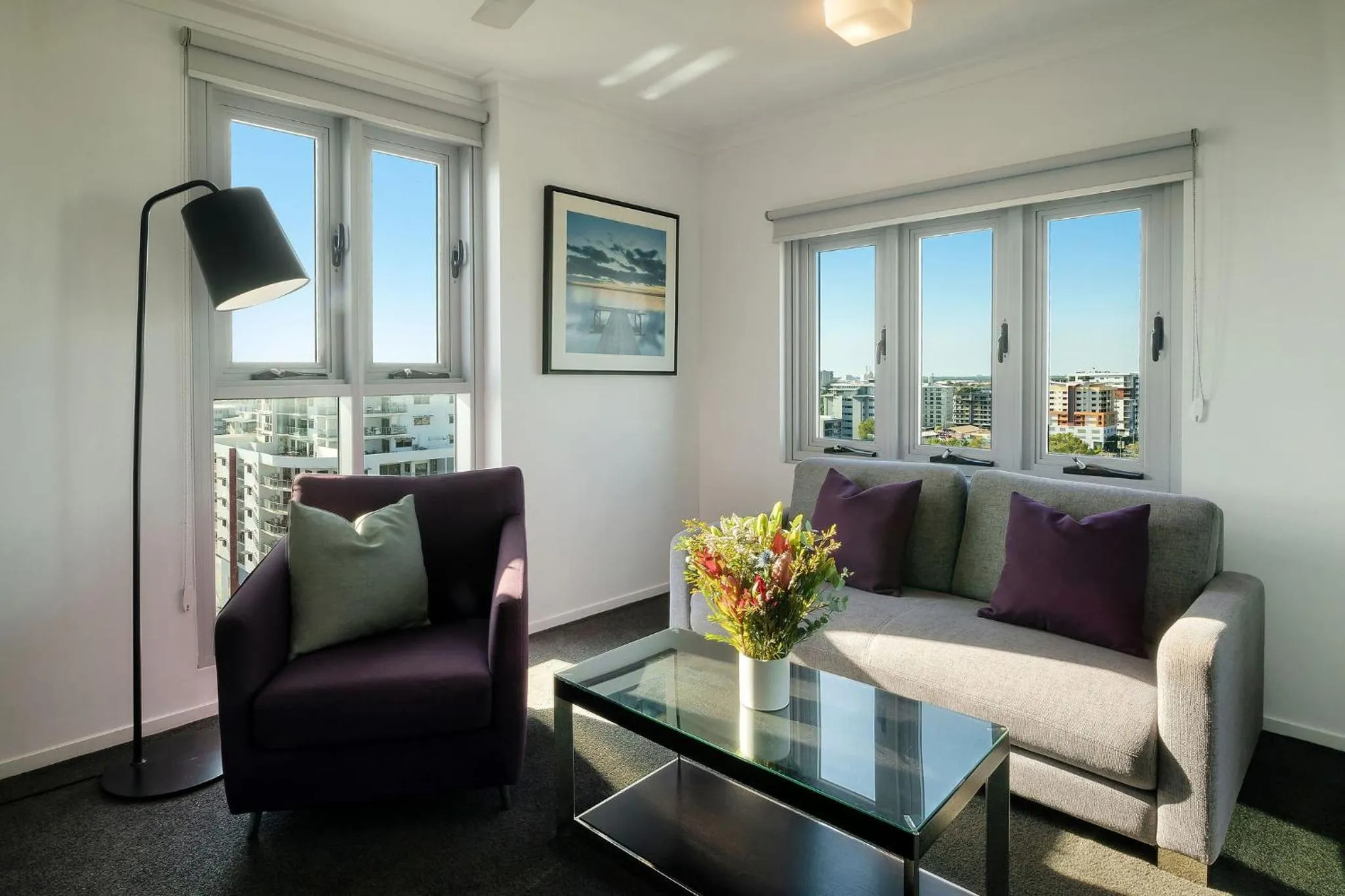 Living room in H on Mitchell Apartment Hotel