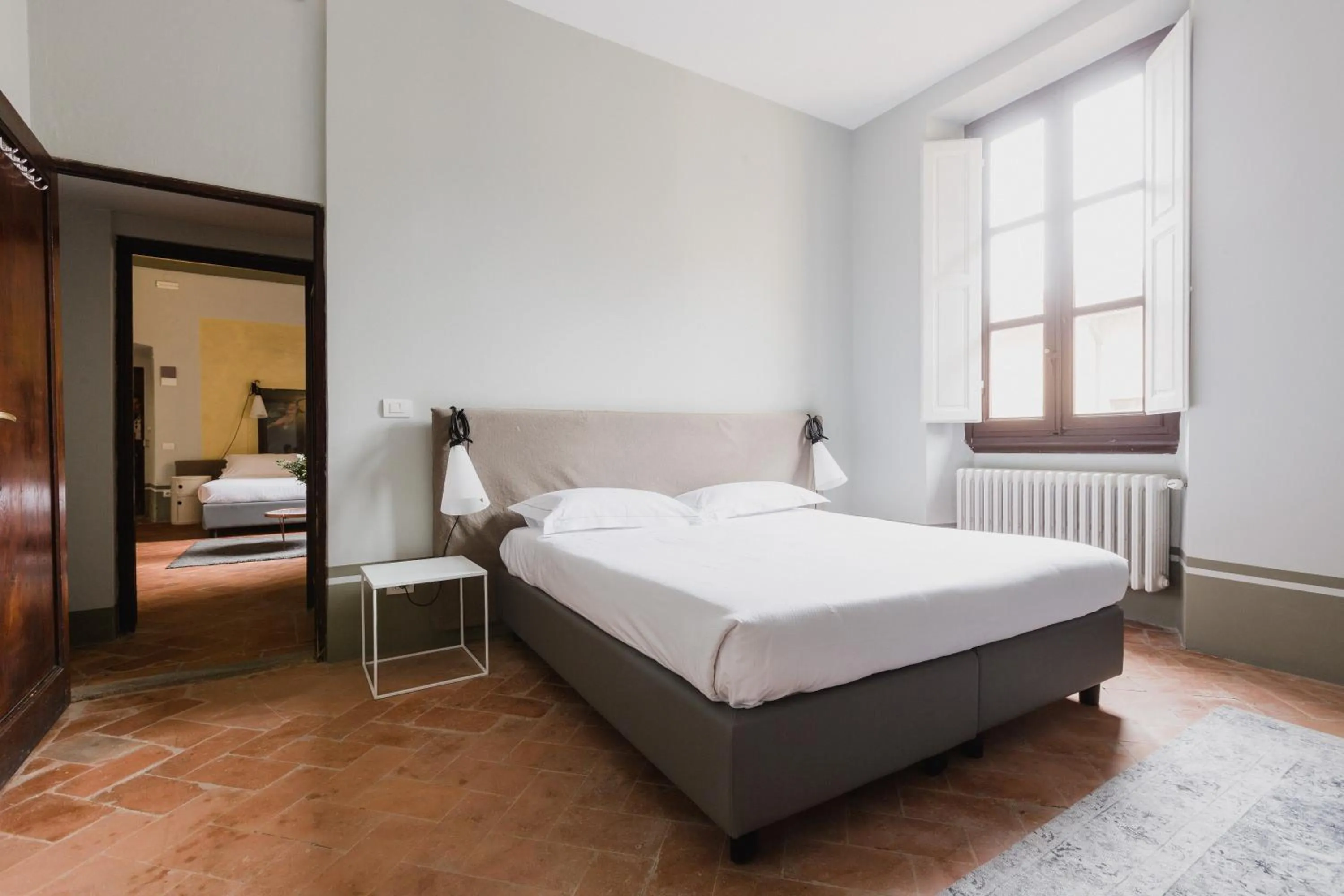 Bed in The Artists' Palace Florence