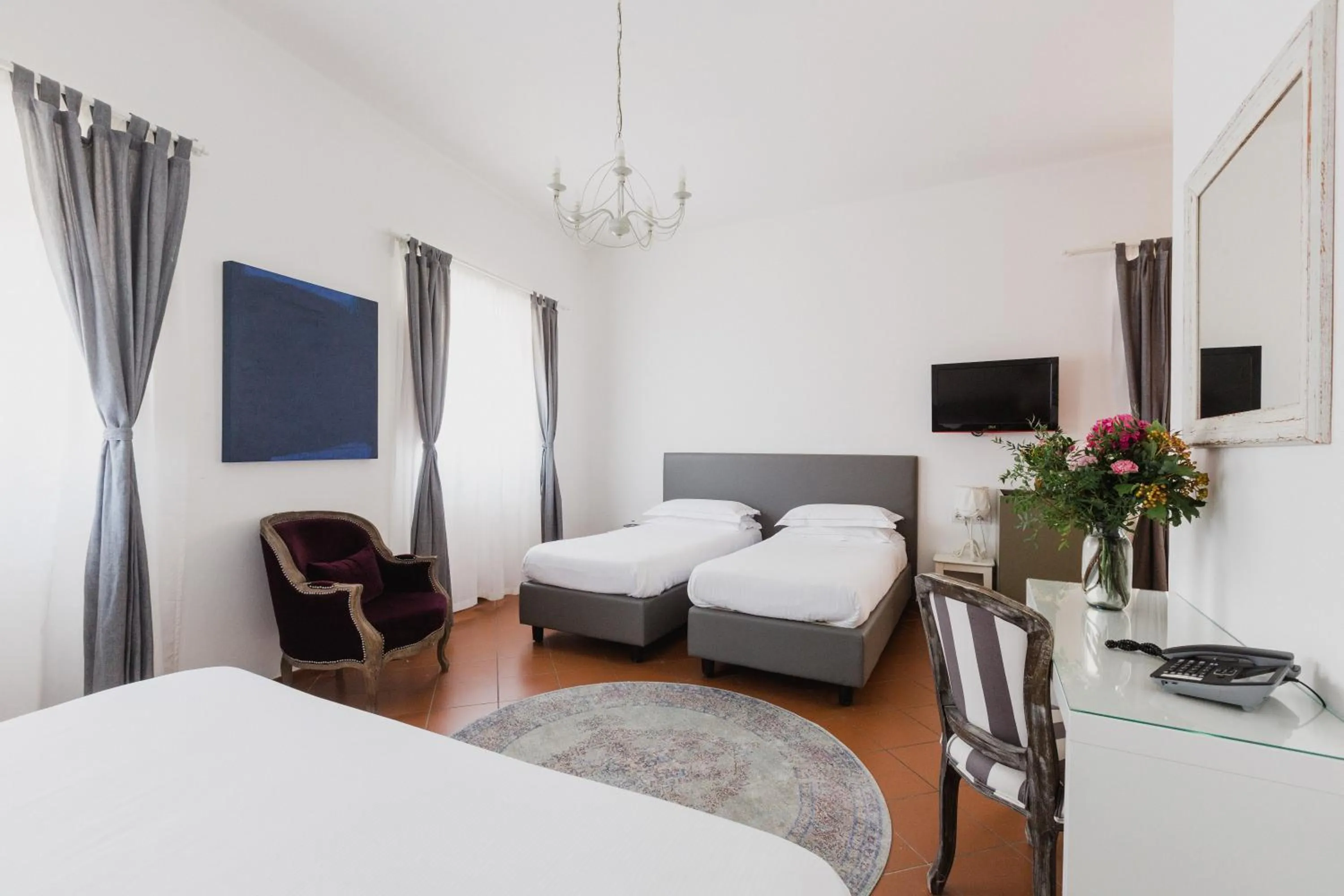 Bed in The Artists' Palace Florence