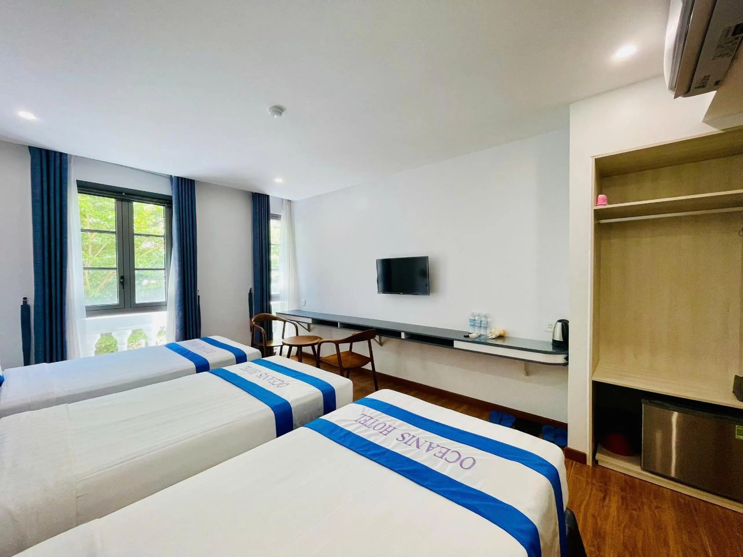 Bed in Oceanis Hotel