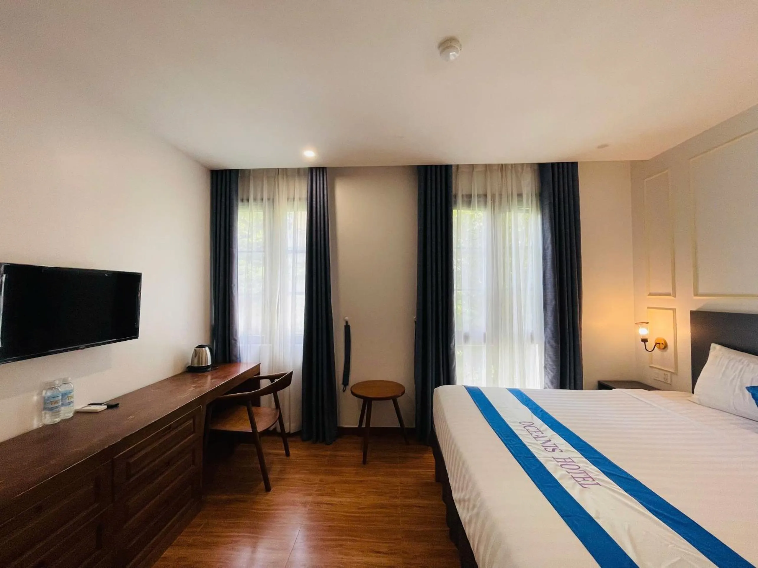 Bed in Oceanis Hotel