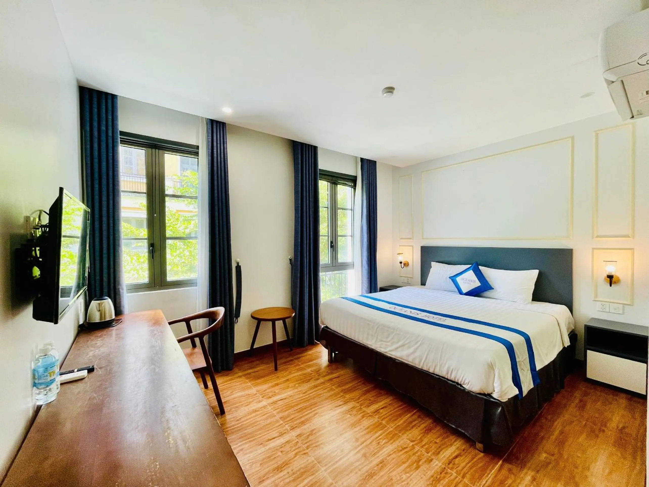 Bed in Oceanis Hotel