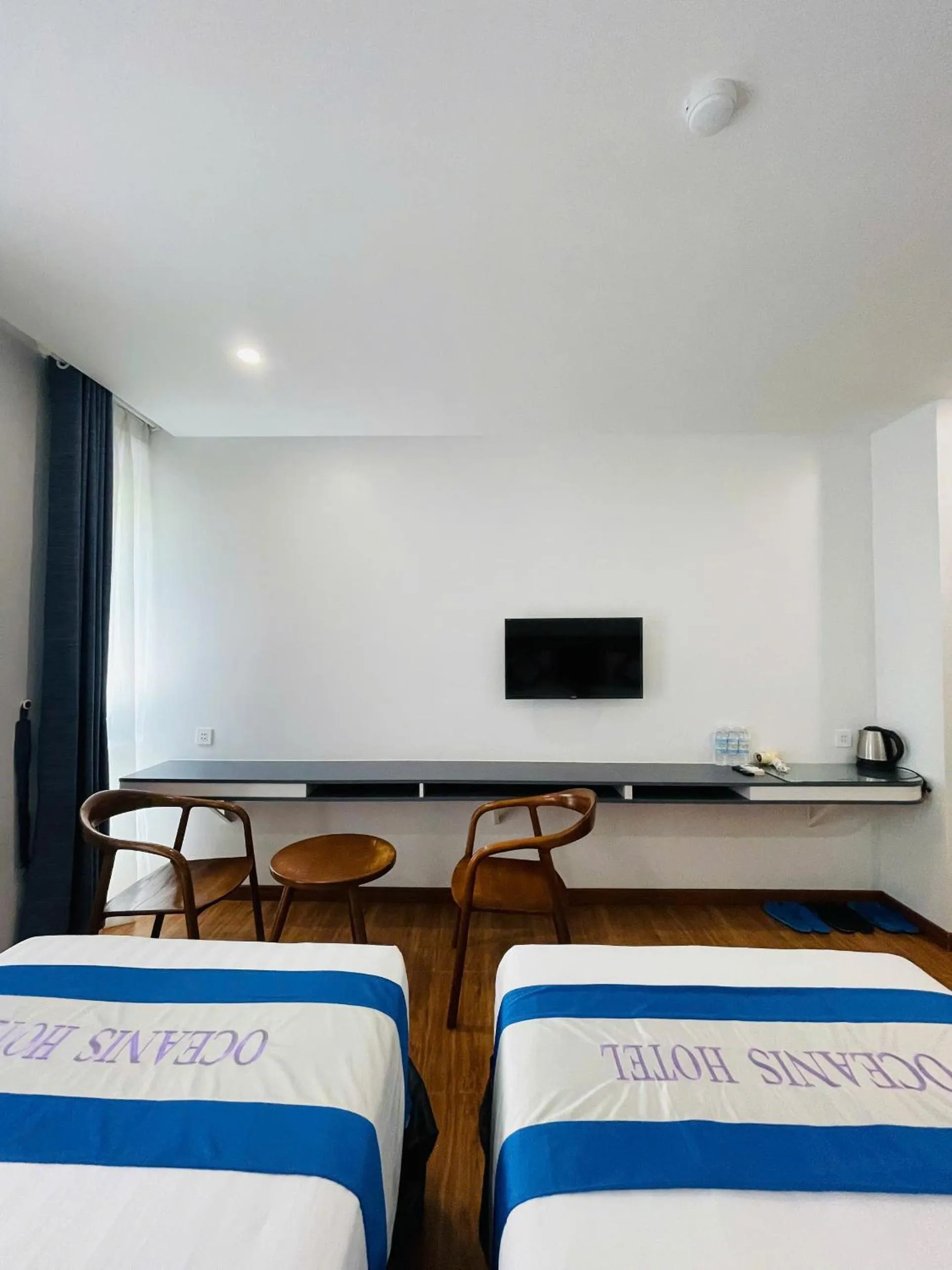 Bed in Oceanis Hotel