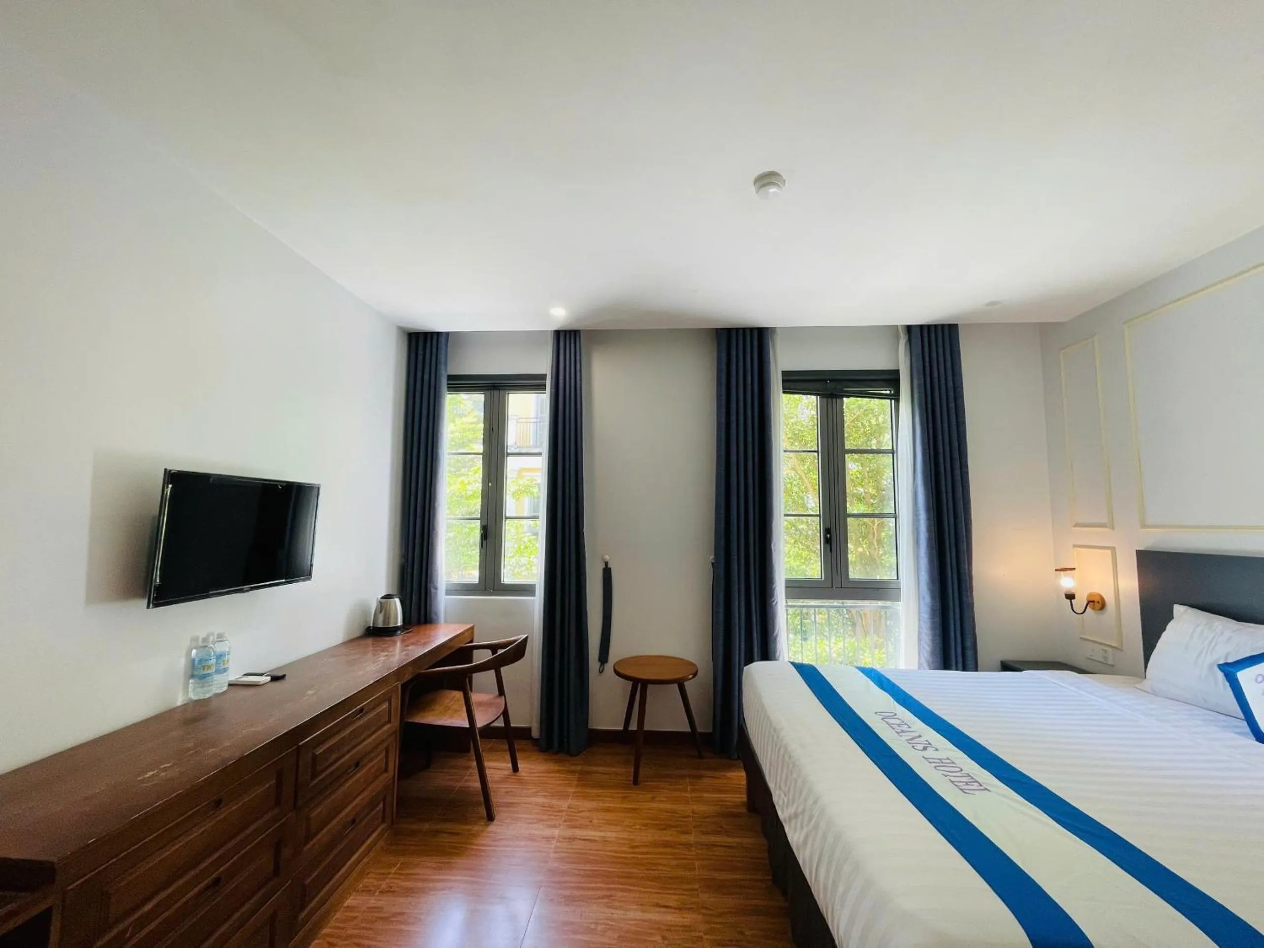 Bed in Oceanis Hotel