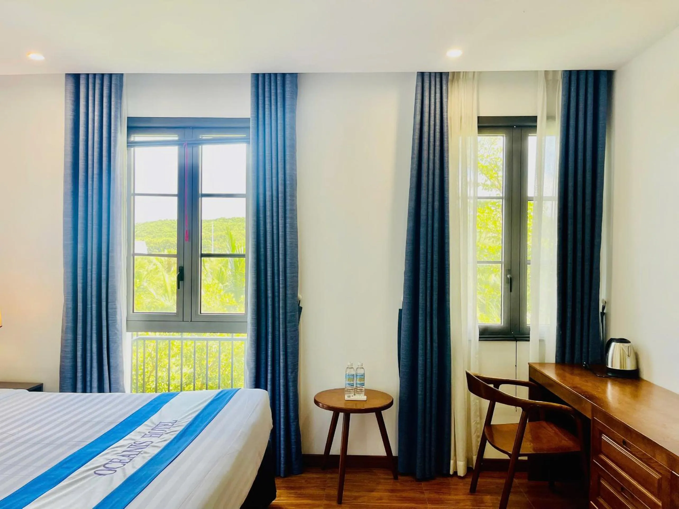 Bed in Oceanis Hotel