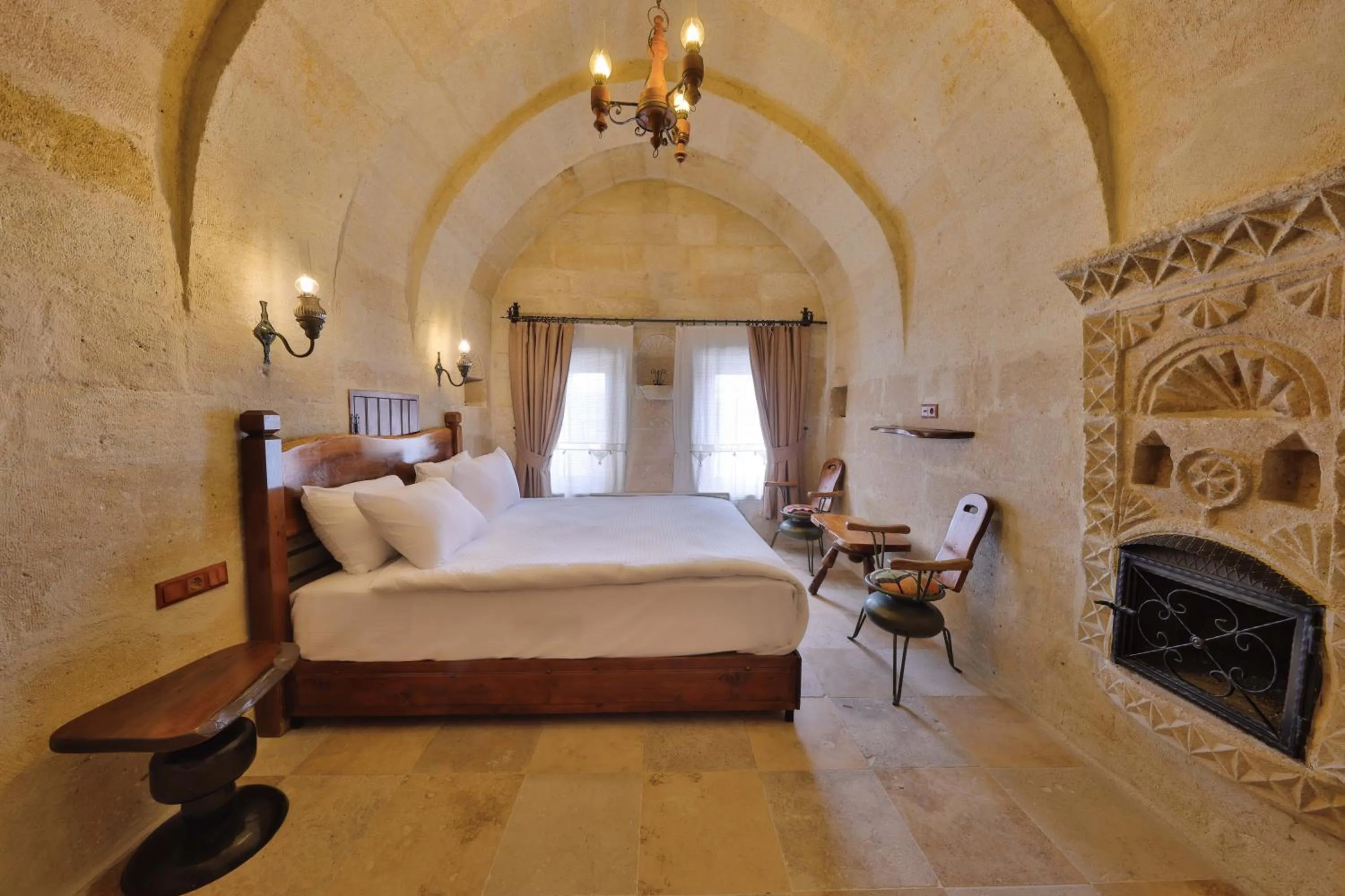 Bed in Nora Cave Hotel