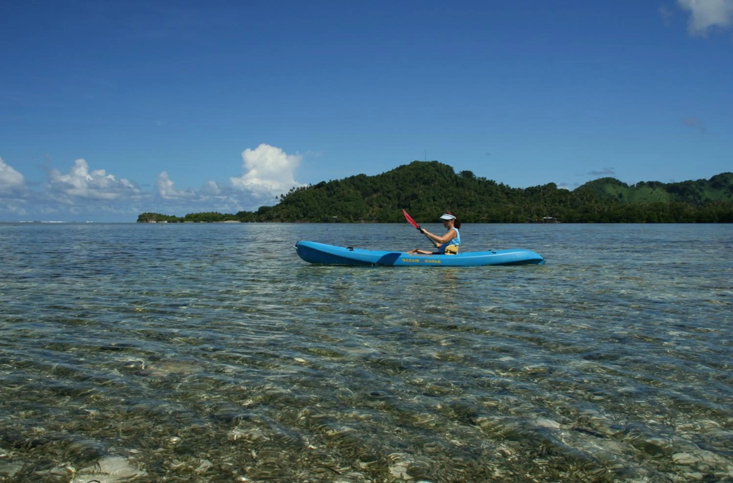 Canoeing in Kosrae Nautilus Resort