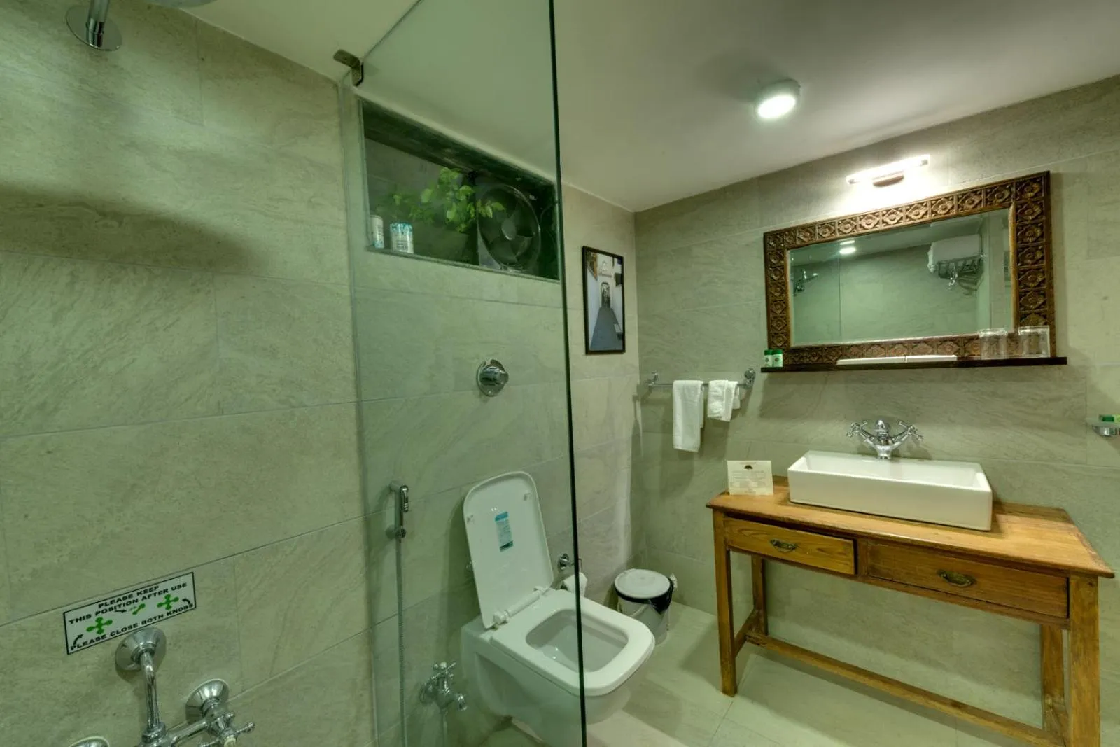 Bathroom in WelcomHeritage Mani Mansion