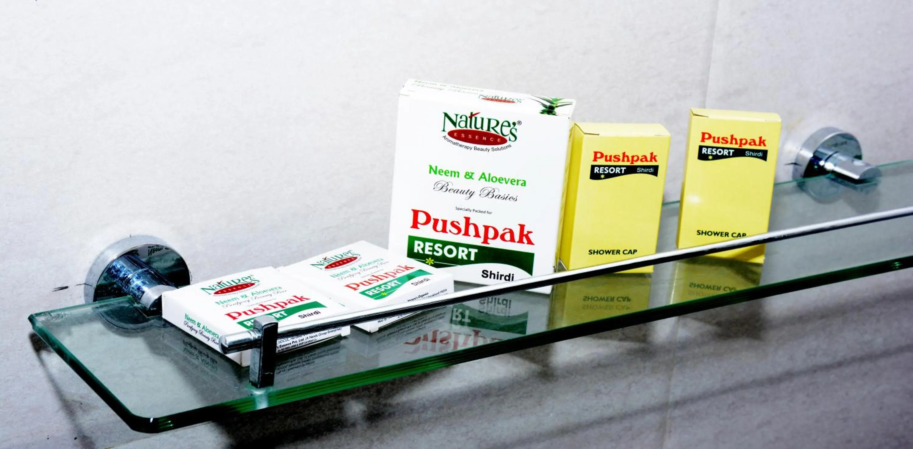 Text overlay in Pushpak Resort