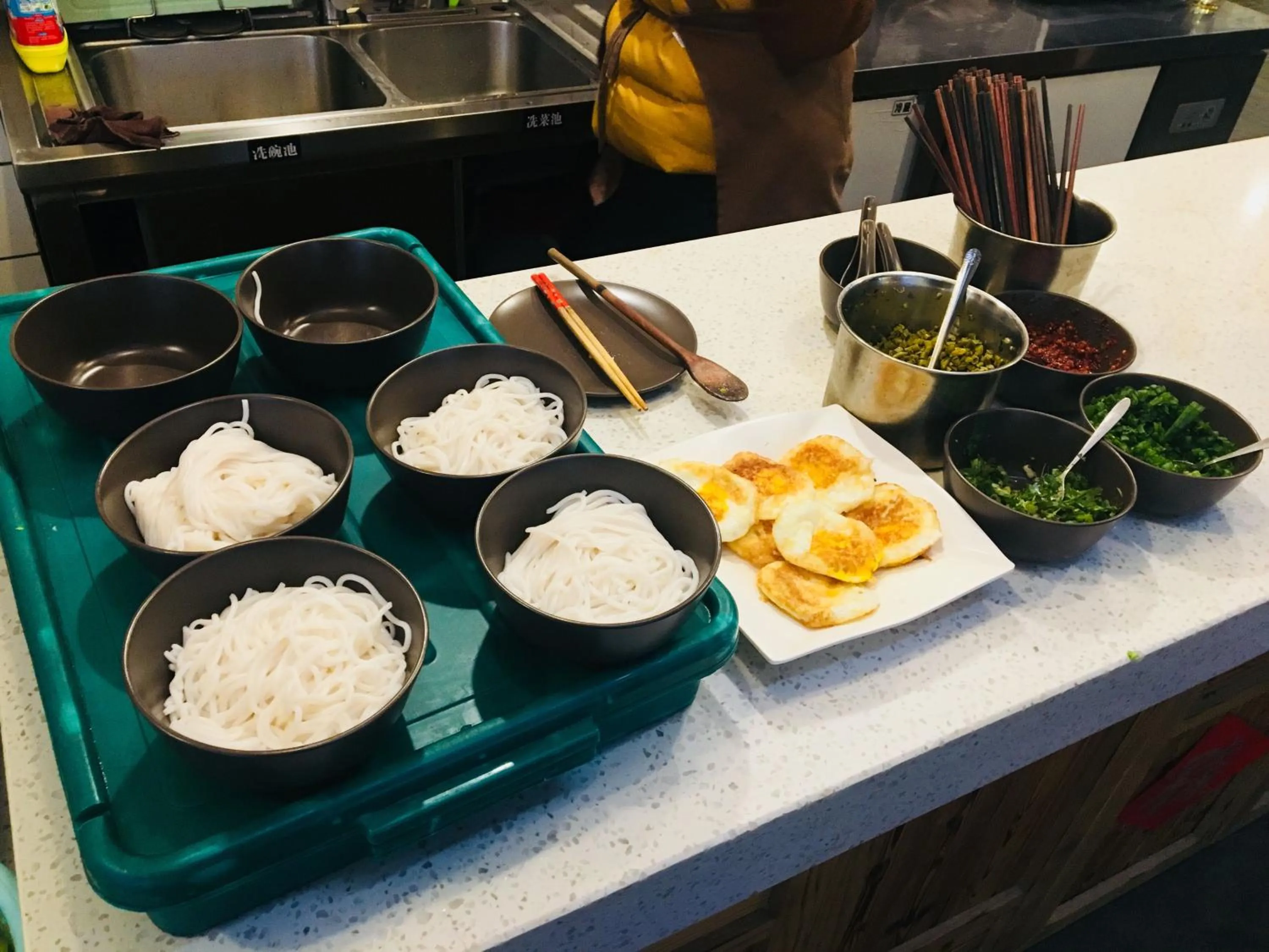 Breakfast in Moon Flower Hotel