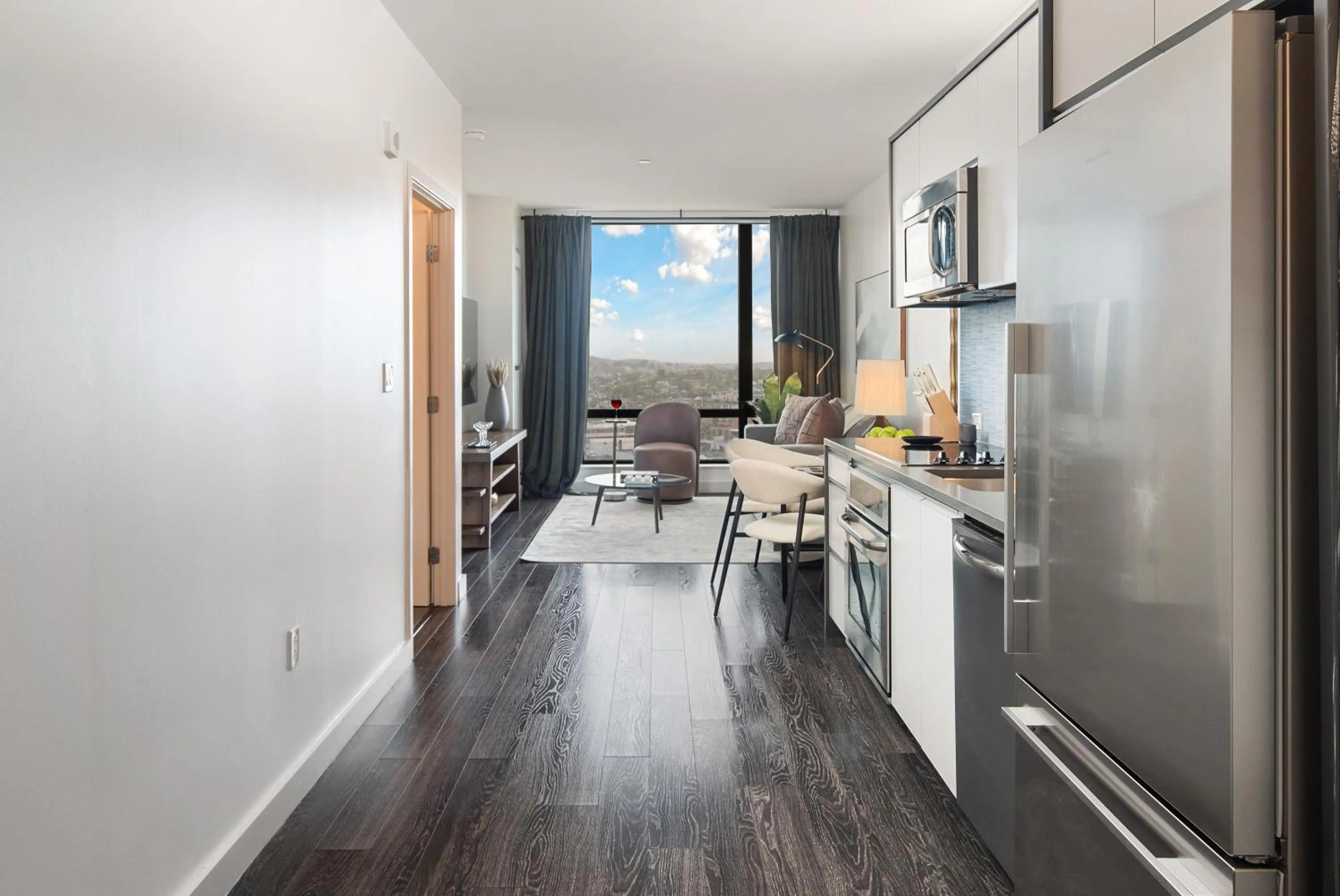 kitchen in Luxury Apartments by Hyatus Downtown Boston