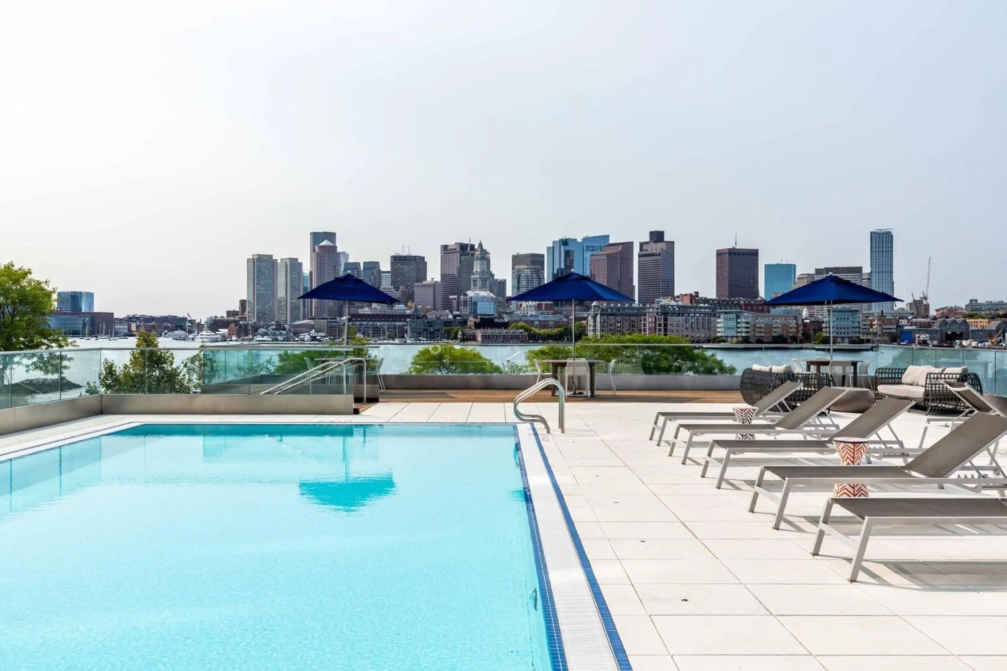 Swimming pool in Luxury Apartments by Hyatus Downtown Boston