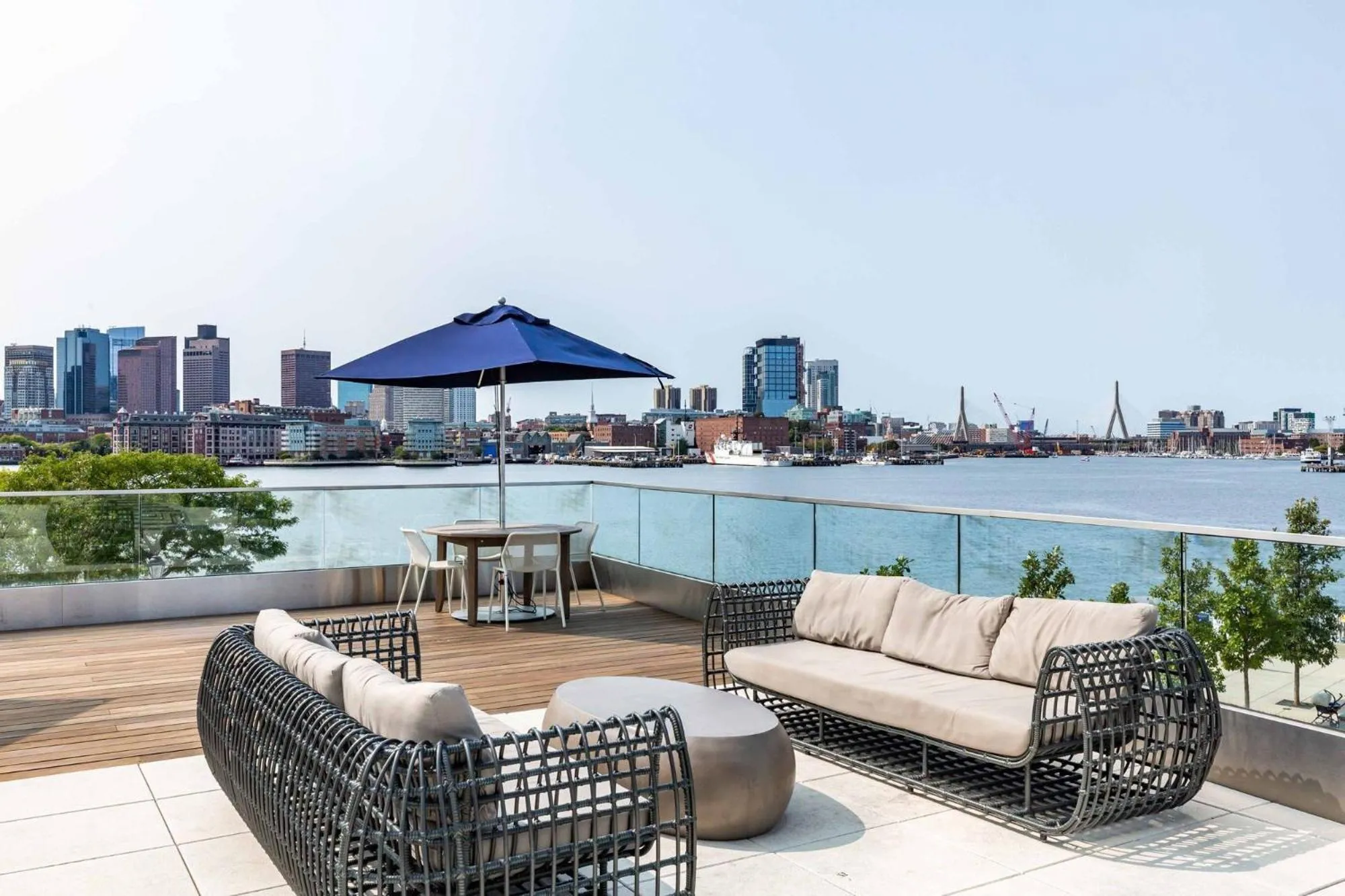 Balcony/Terrace in Luxury Apartments by Hyatus Downtown Boston