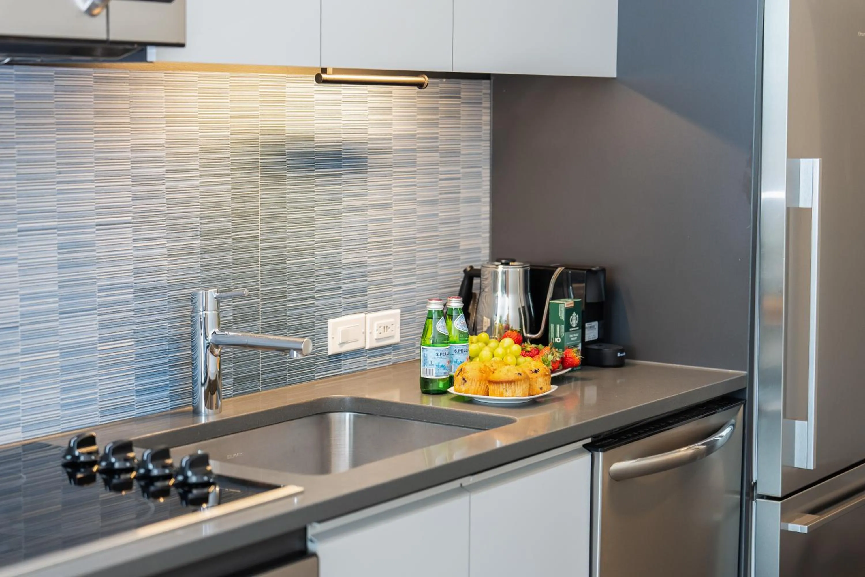 kitchen in Luxury Apartments by Hyatus Downtown Boston