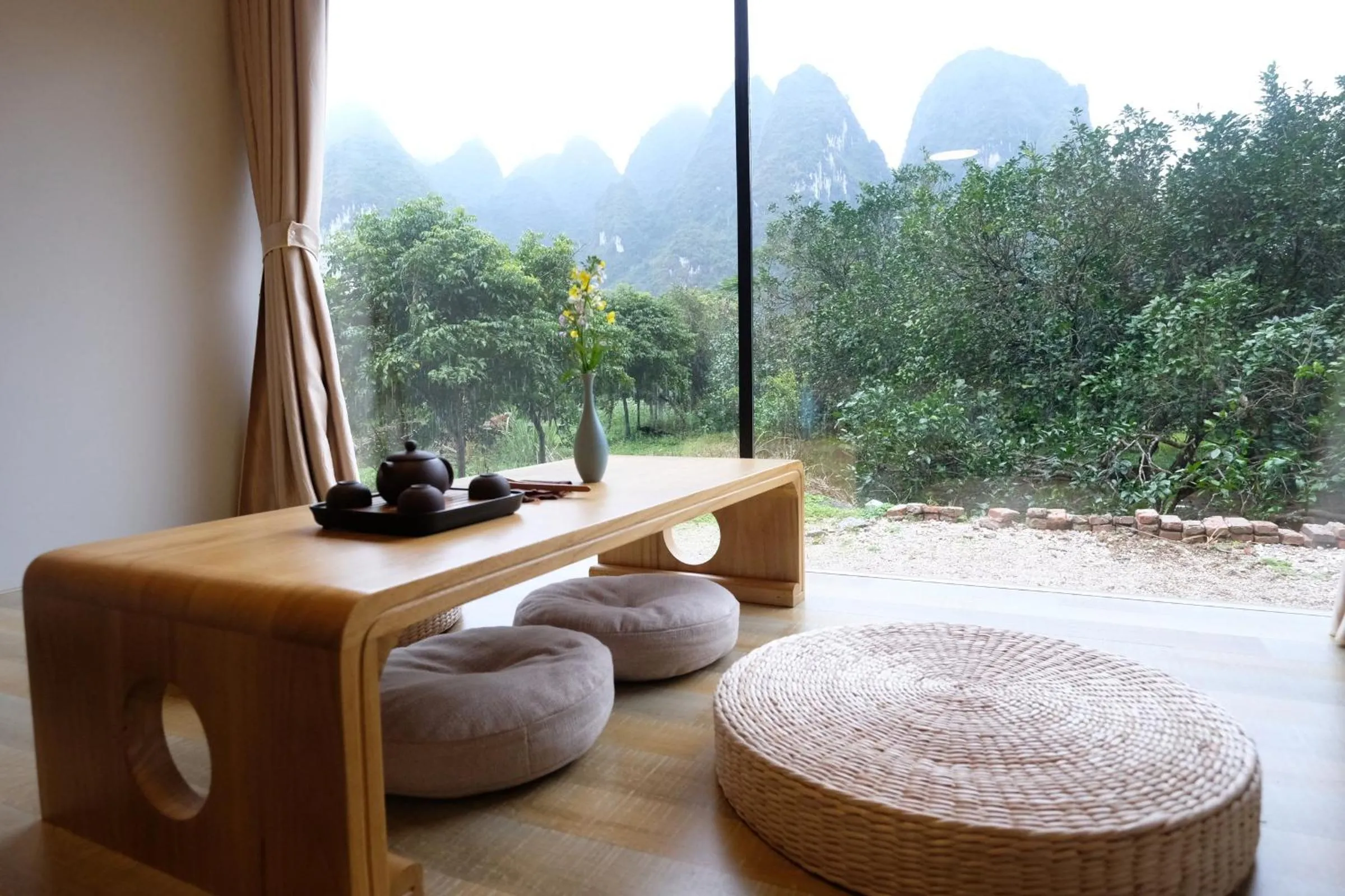 Twin Room with Mountain View in Nirvana Organic Farm Inn