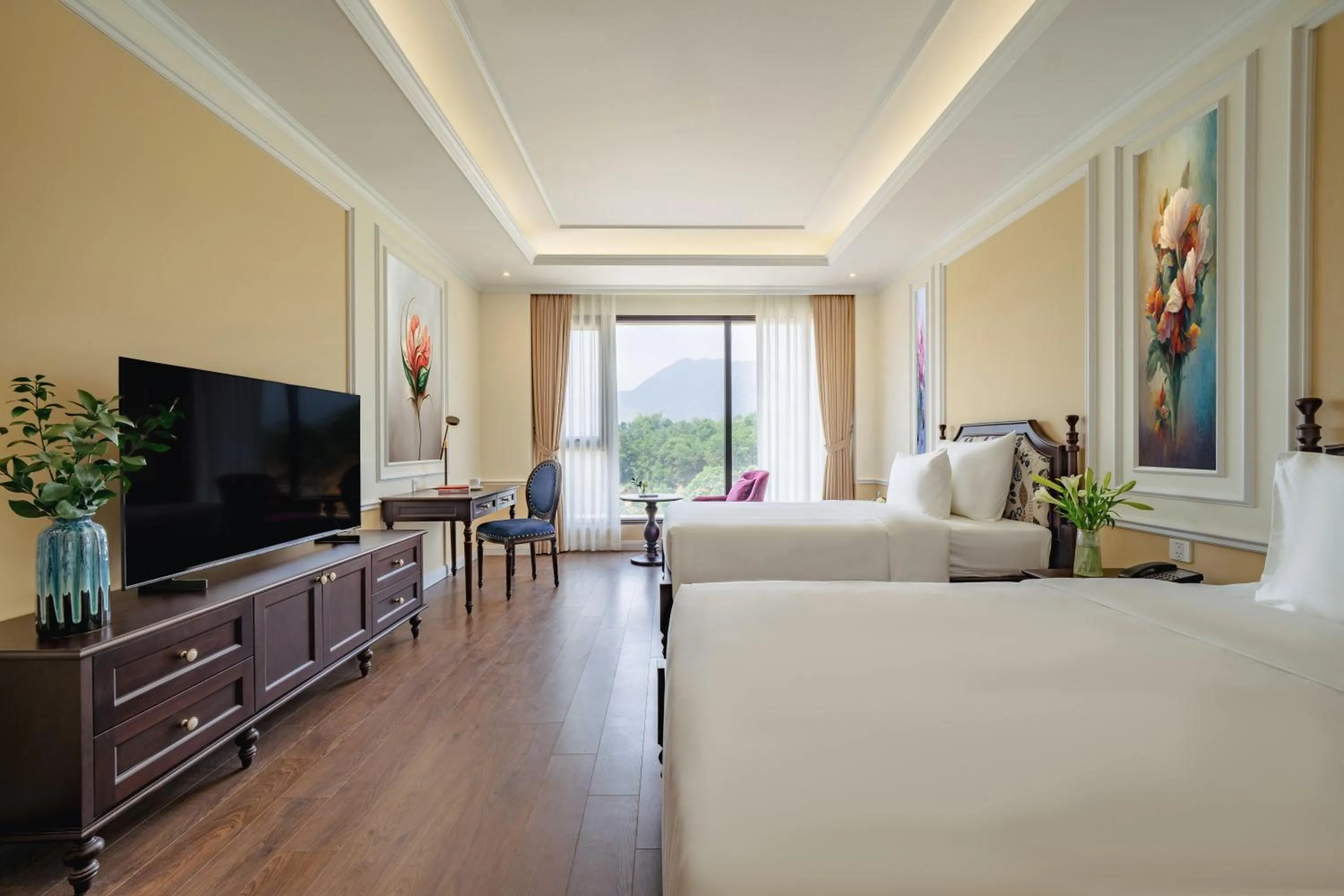 Bed in Venusgiti Hot Spring Resort & Spa