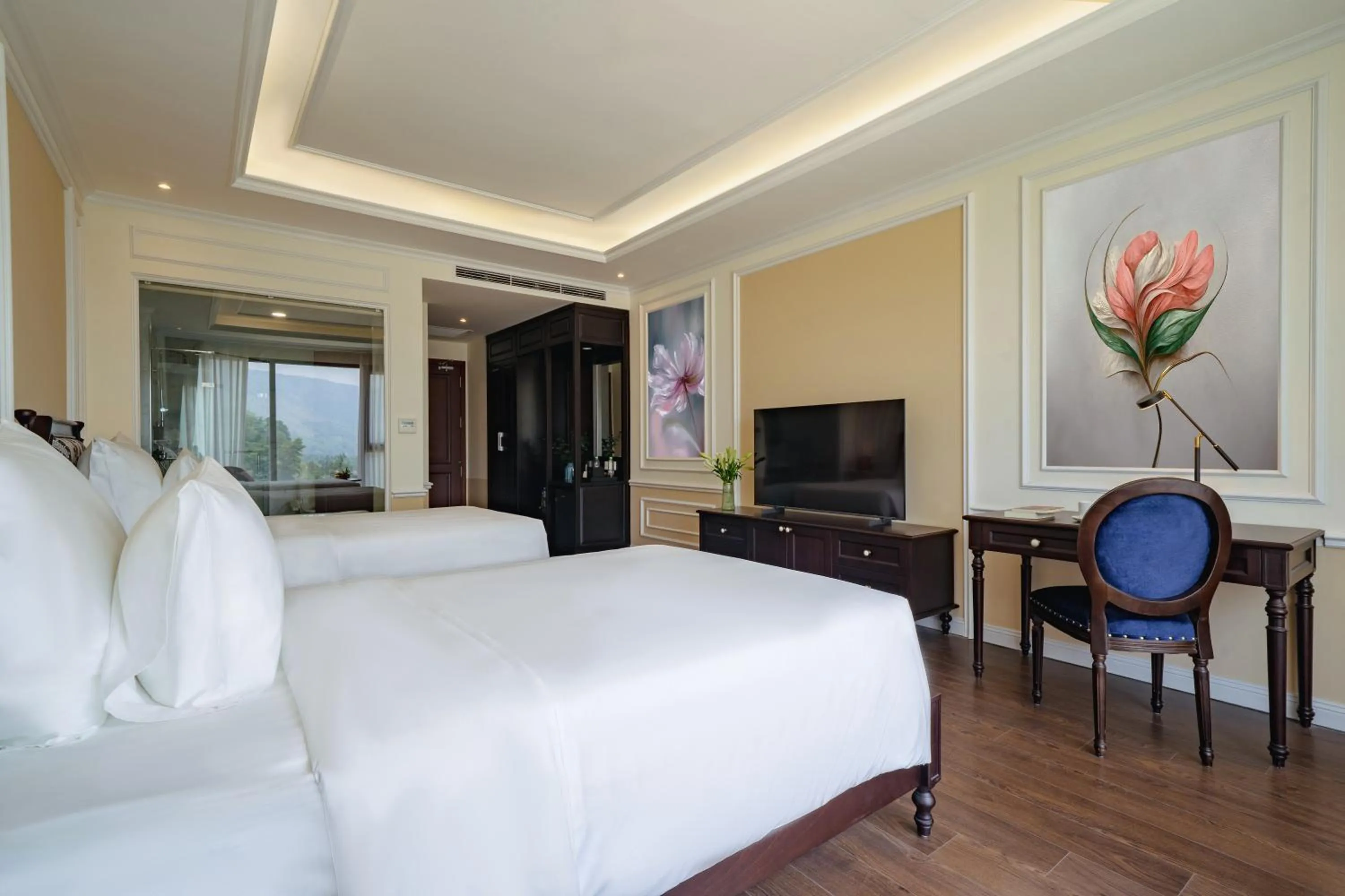 Bed in Venusgiti Hot Spring Resort & Spa