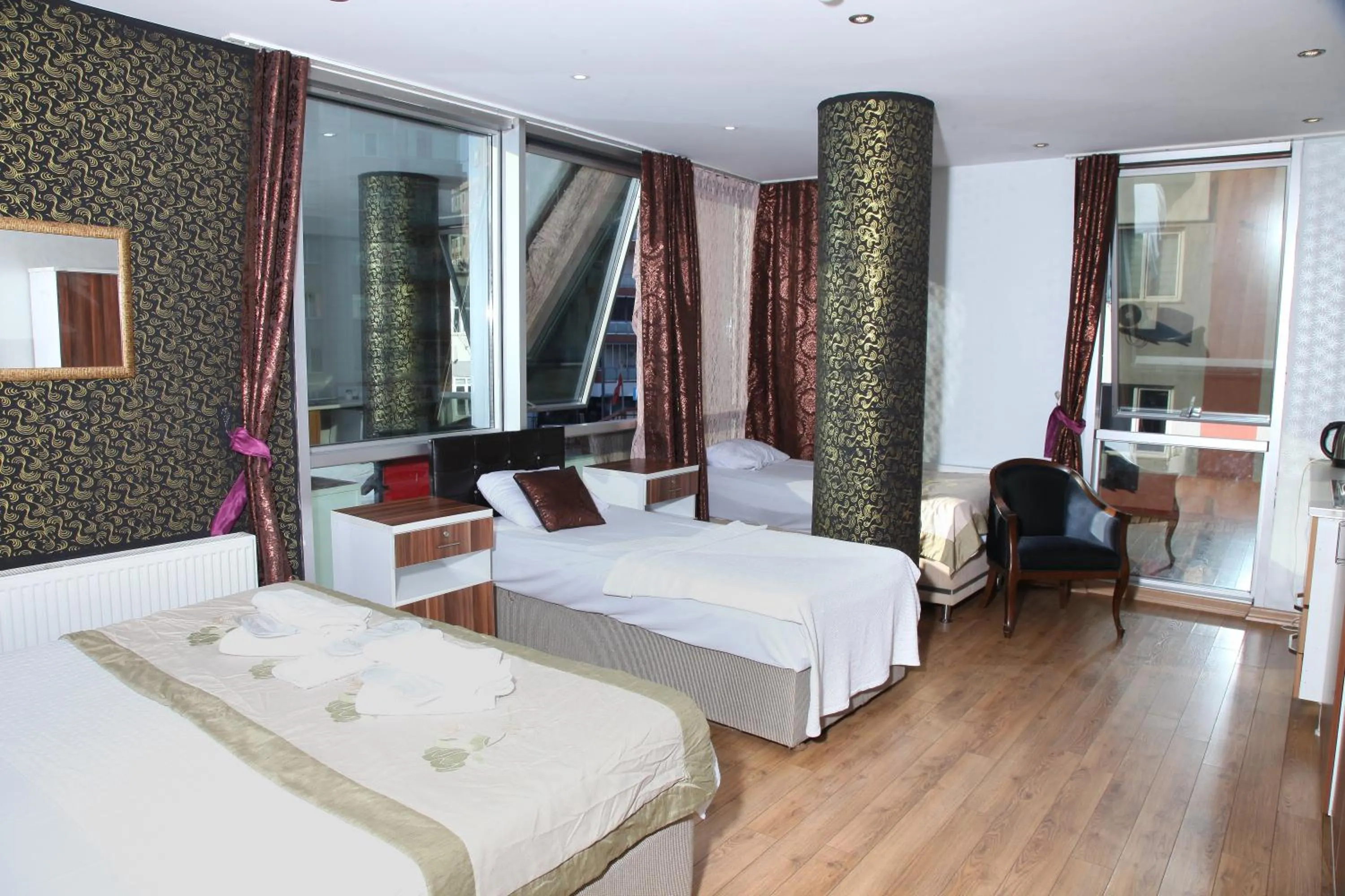 Bed in garden hill hotel