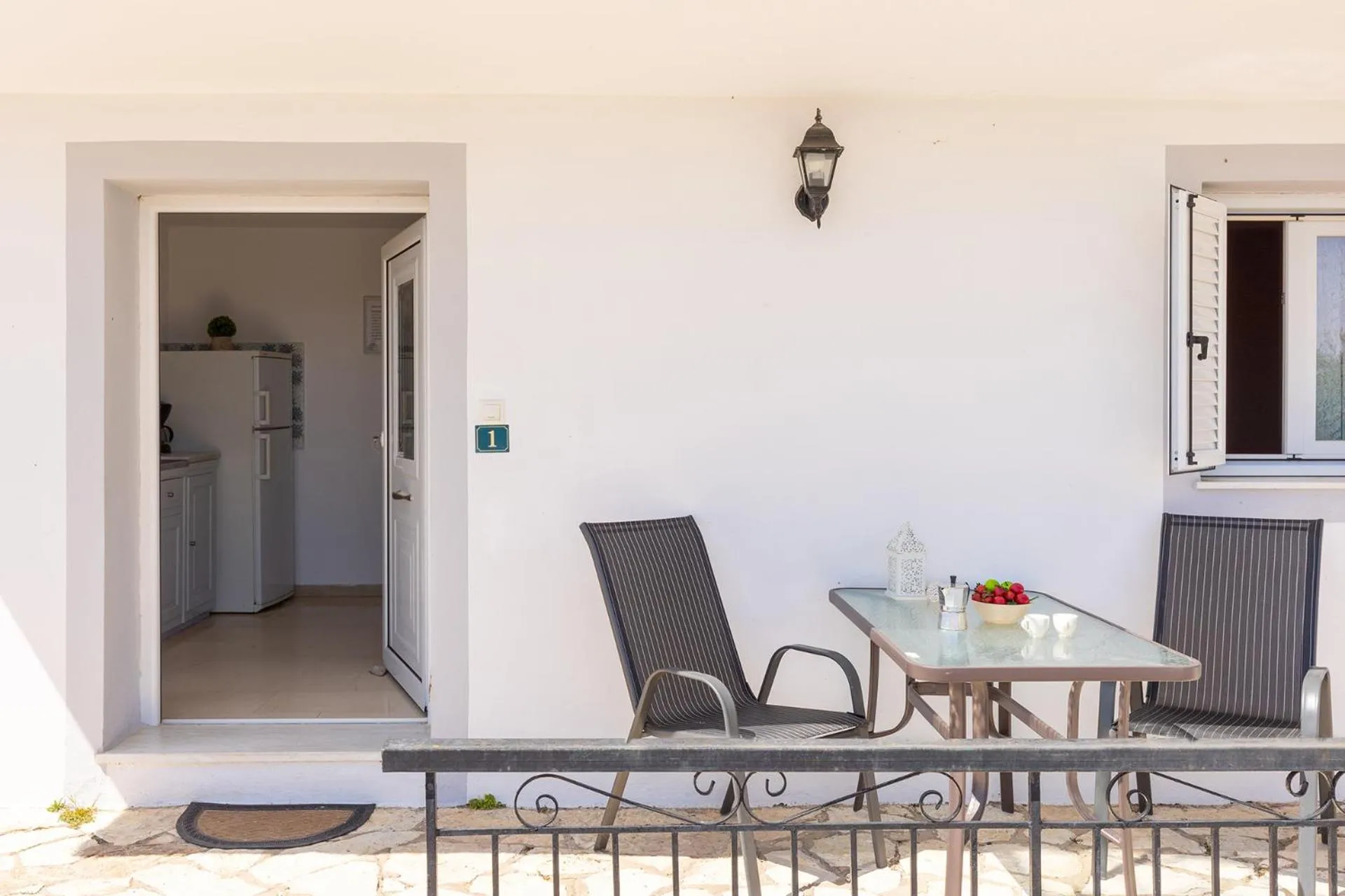 Patio in Katerina Horizon Apartments by Konnect - 1,8km from Ipsos beach