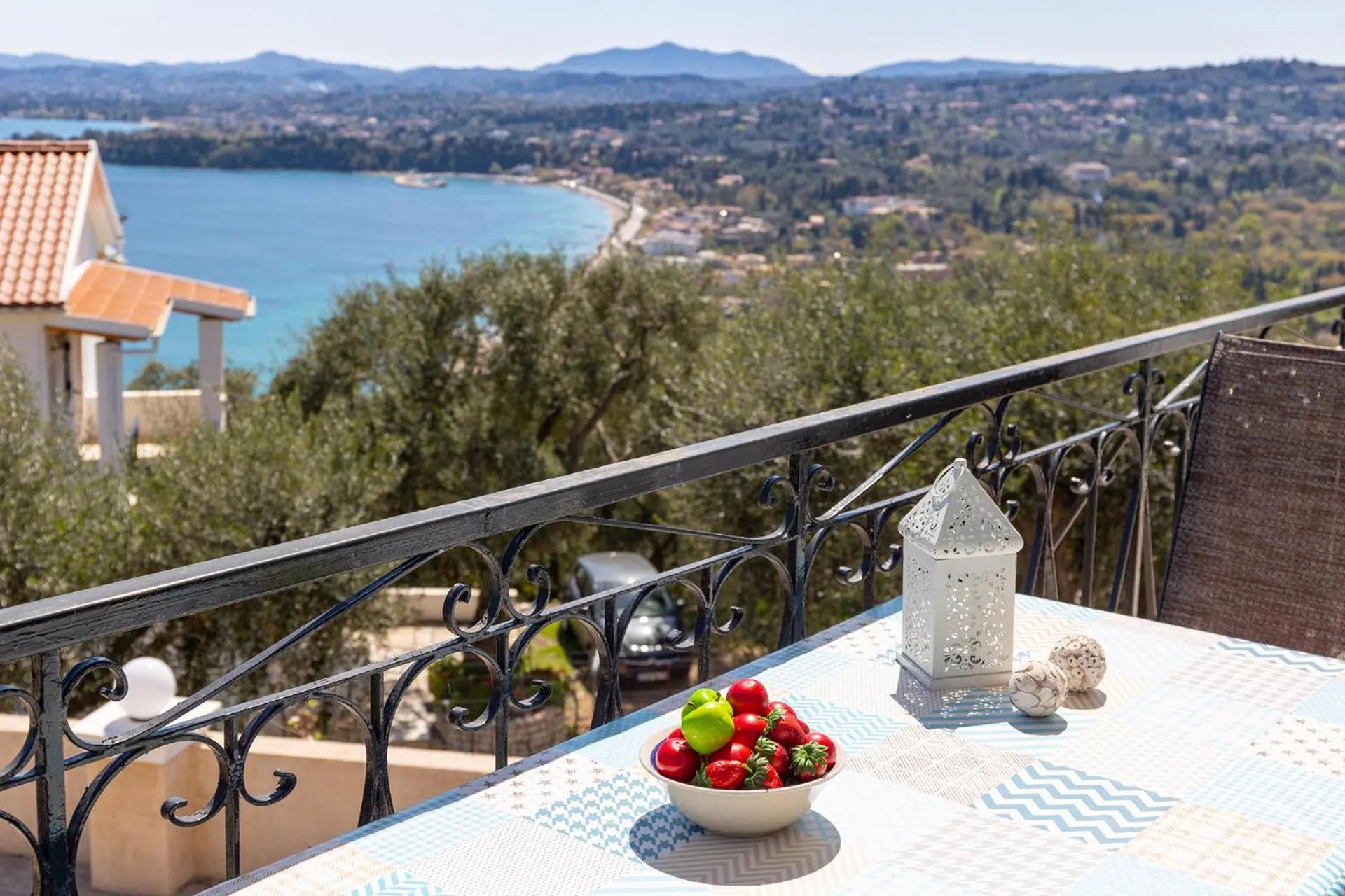 Balcony/Terrace in Katerina Horizon Apartments by Konnect - 1,8km from Ipsos beach