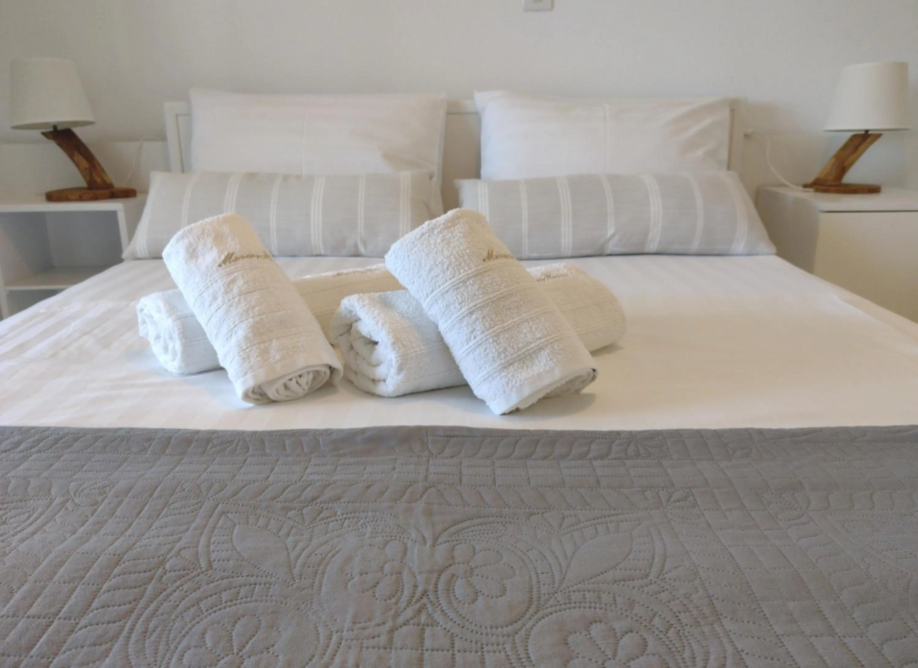 Bed in Marios Garden House