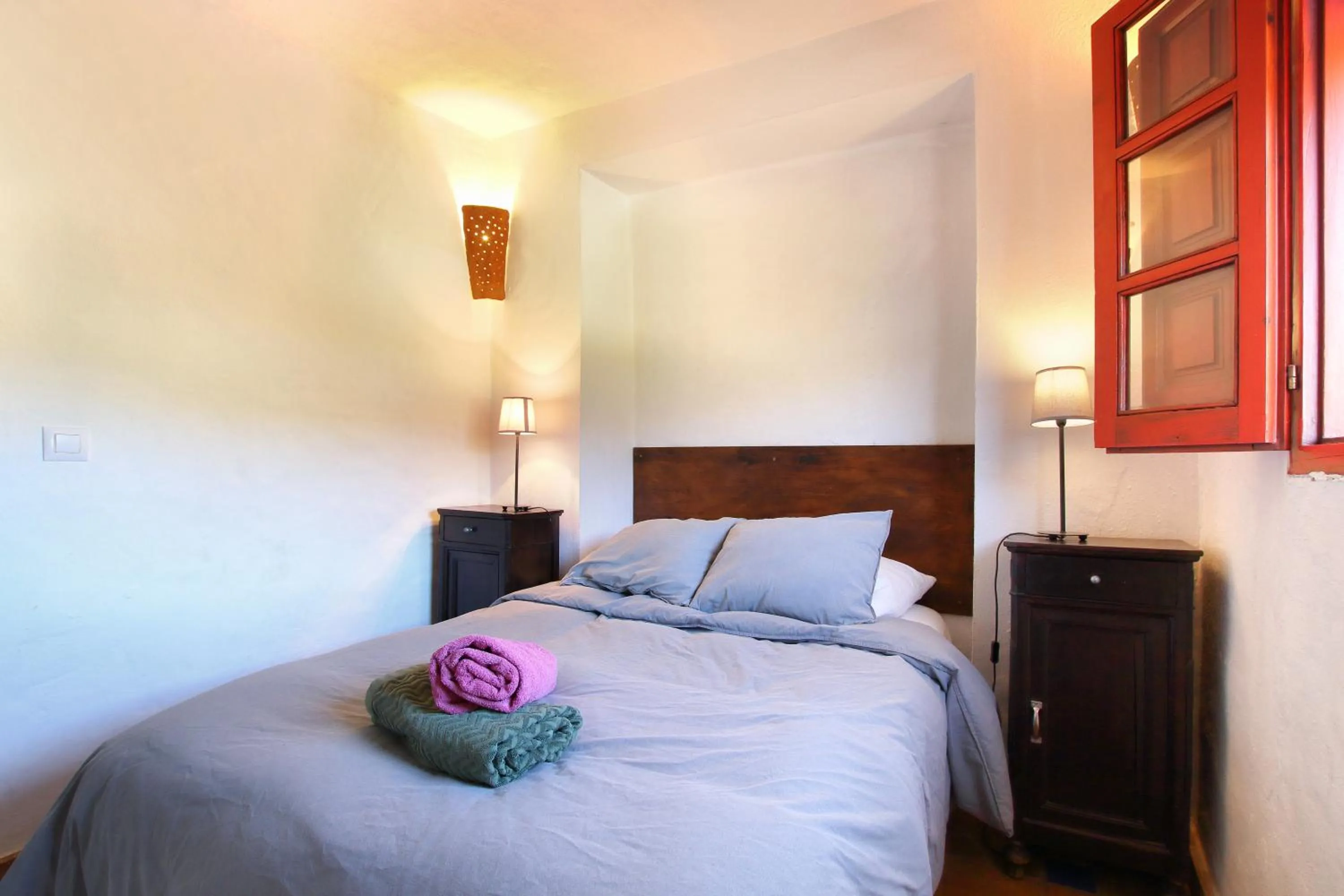Bed in Finca La Rana Verde