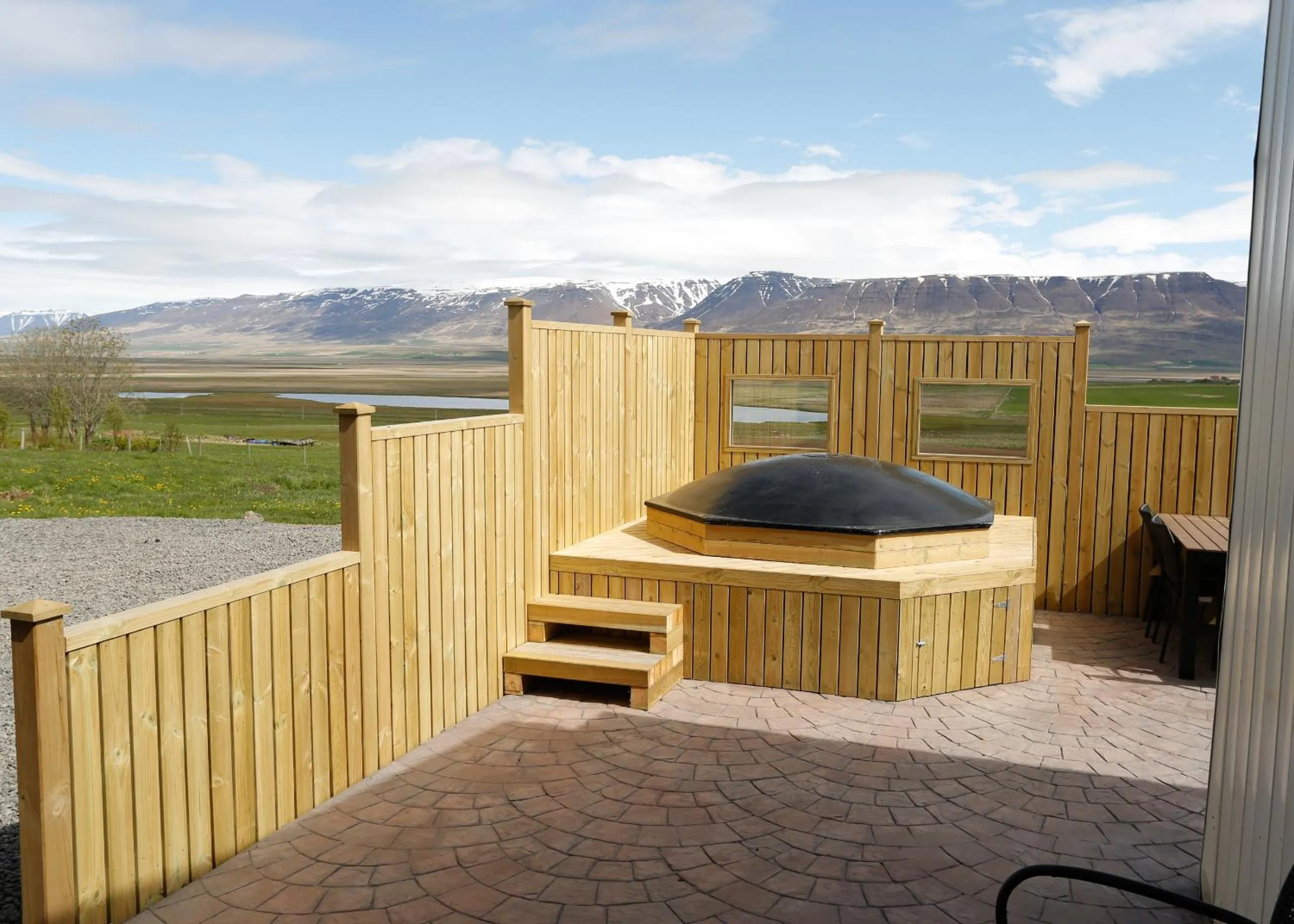 Balcony/Terrace in Syðra-Skörðugil Guesthouse
