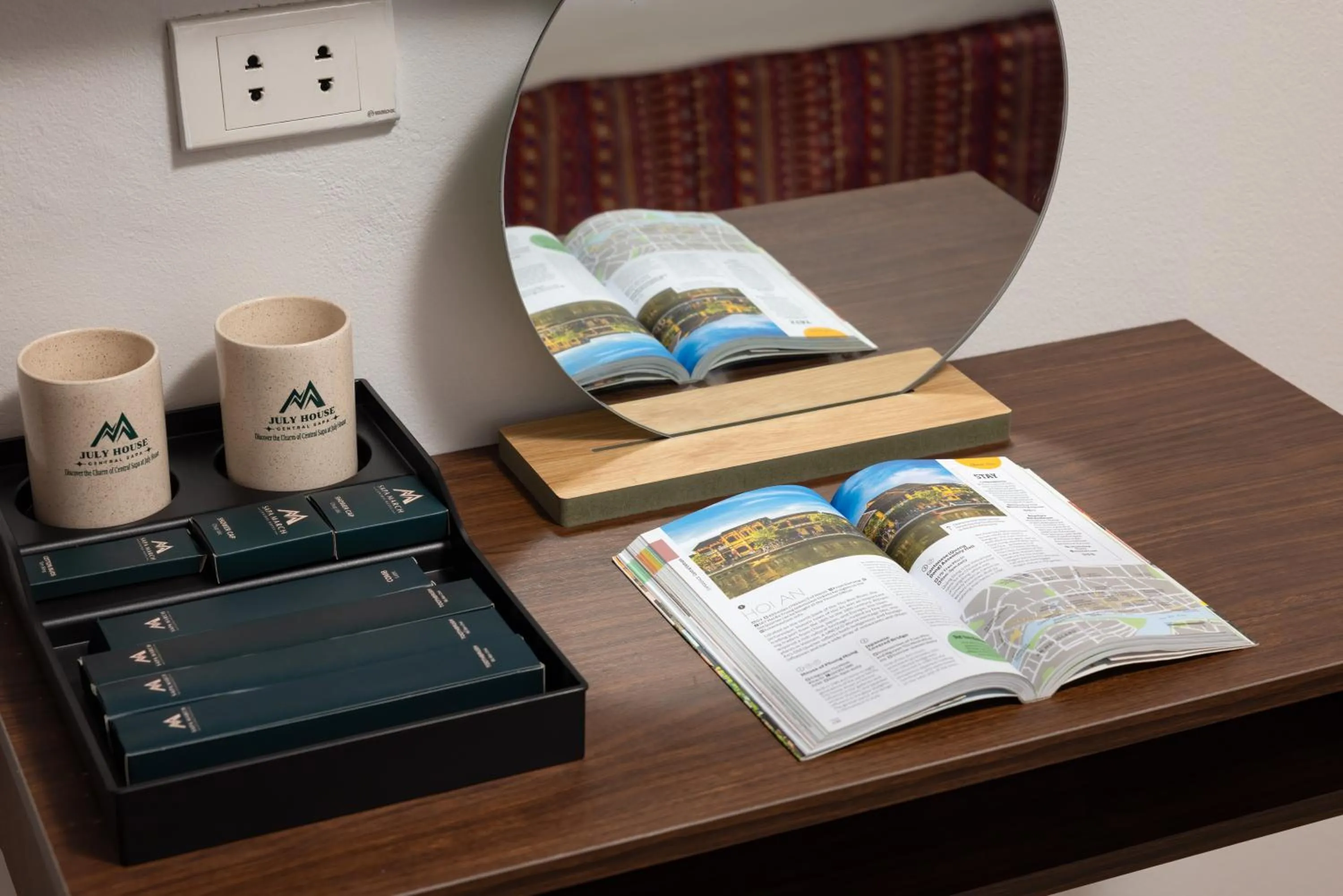 Decorative detail in July House Central Sapa