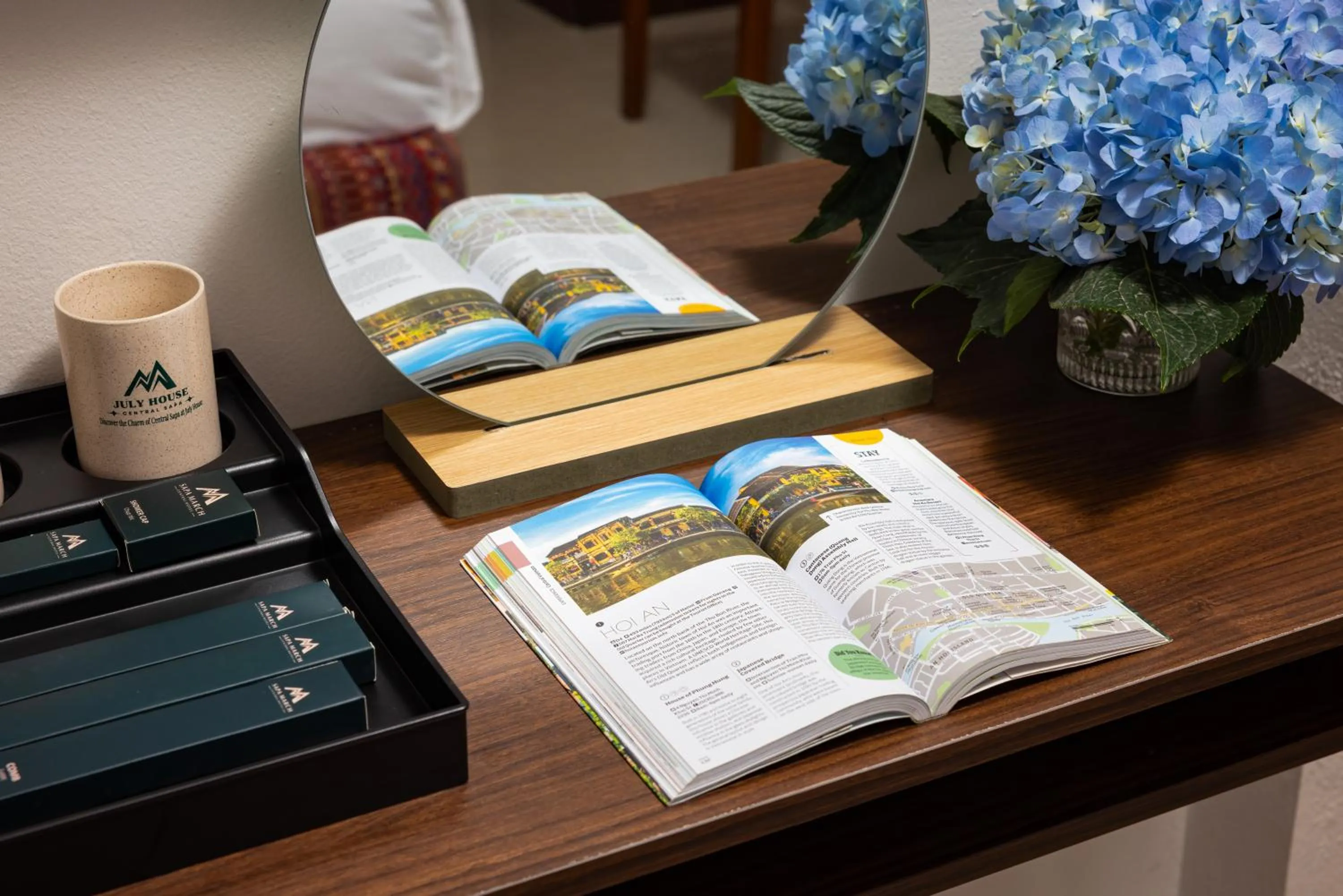 Decorative detail in July House Central Sapa