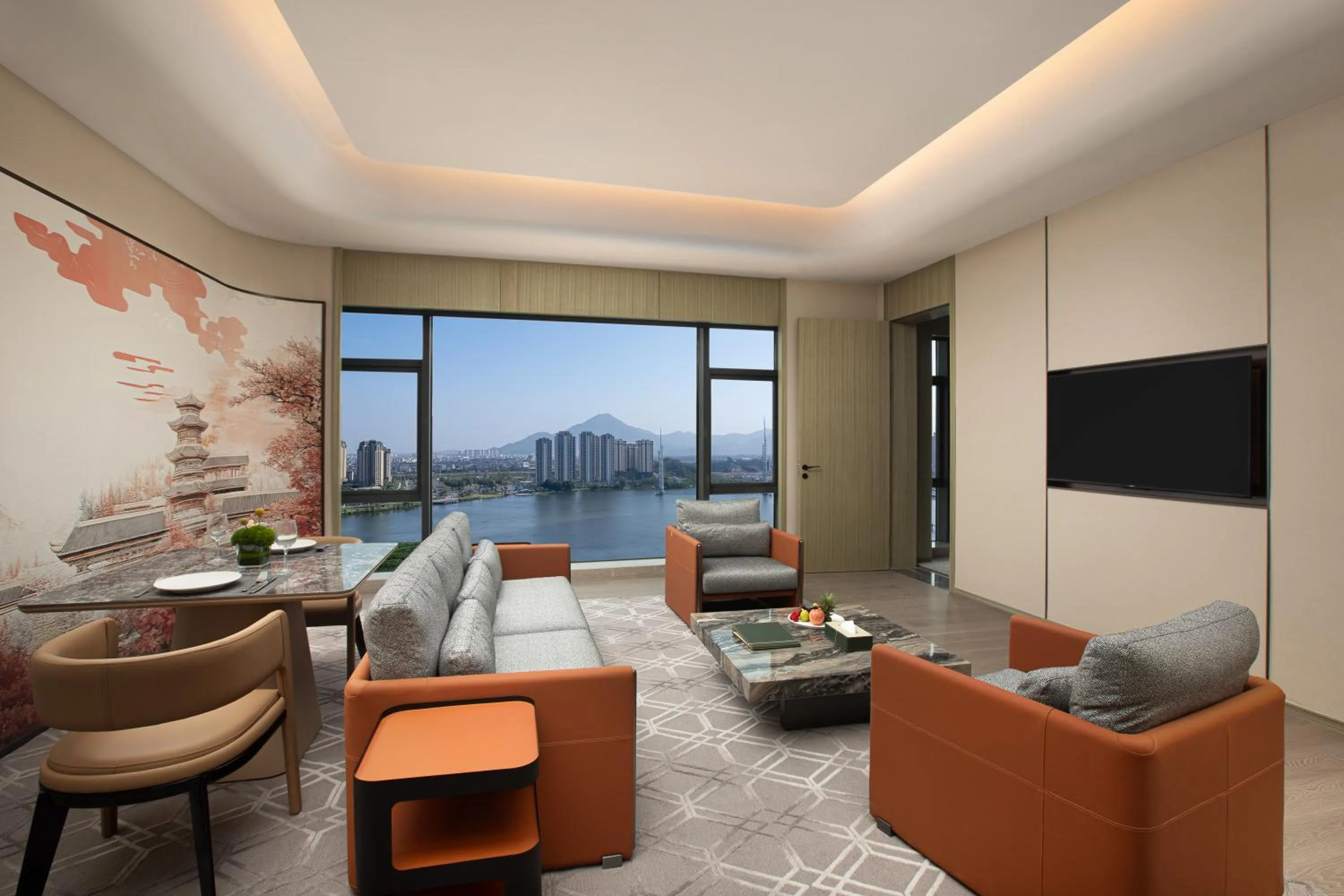 Living room in Crowne Plaza Putian by IHG