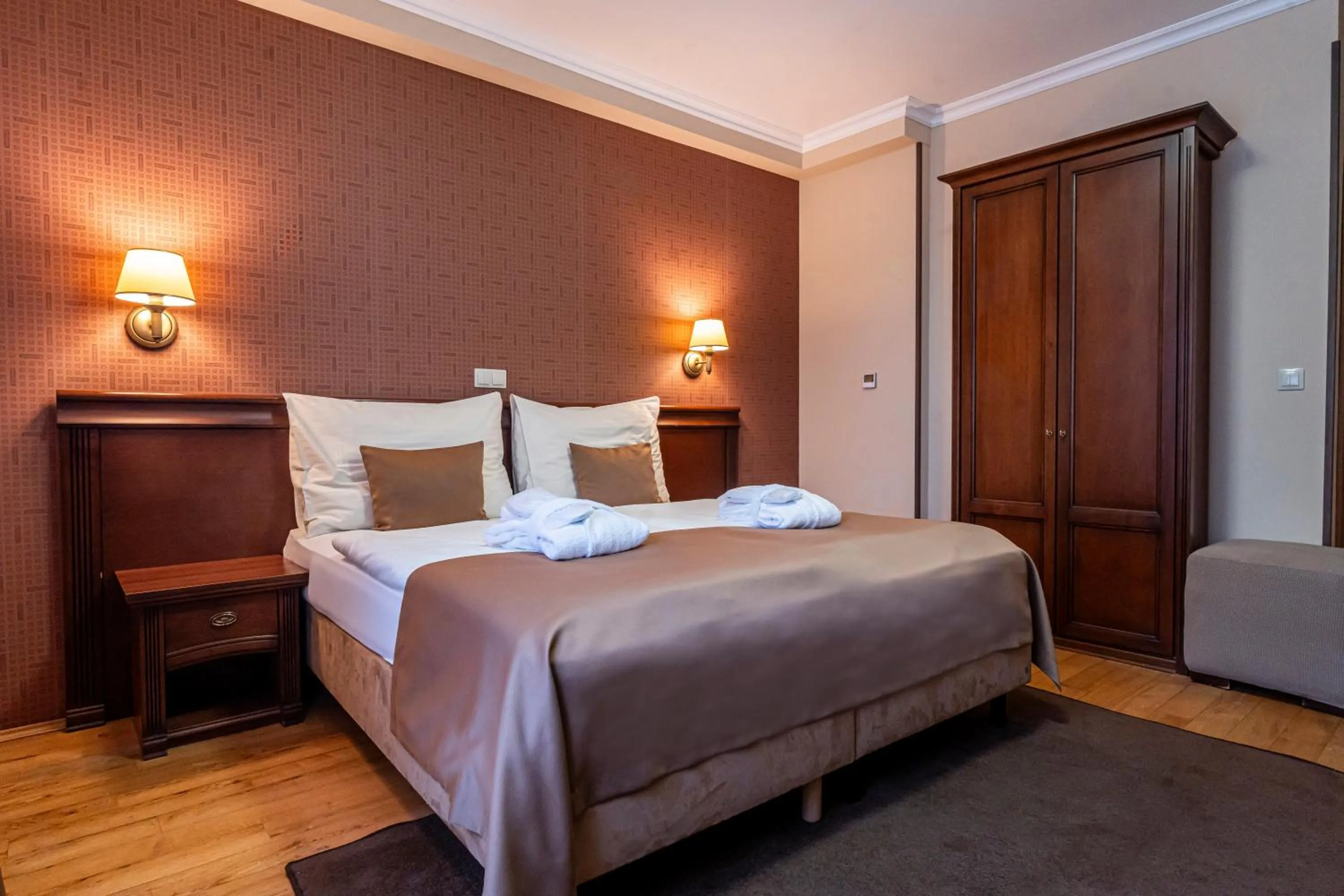 Bed in Wellness Hotel Pivovar Monopol