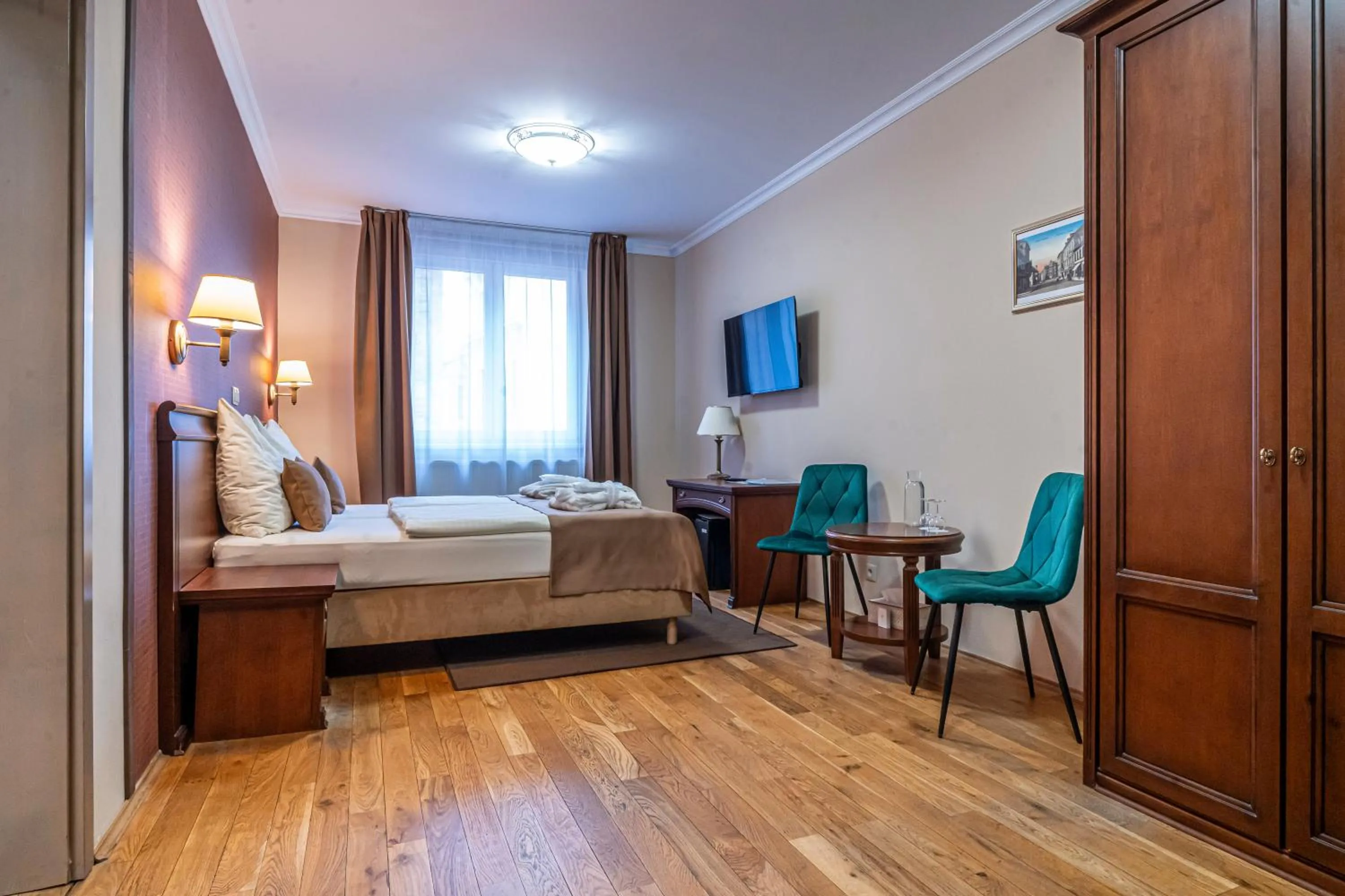 Bed in Wellness Hotel Pivovar Monopol