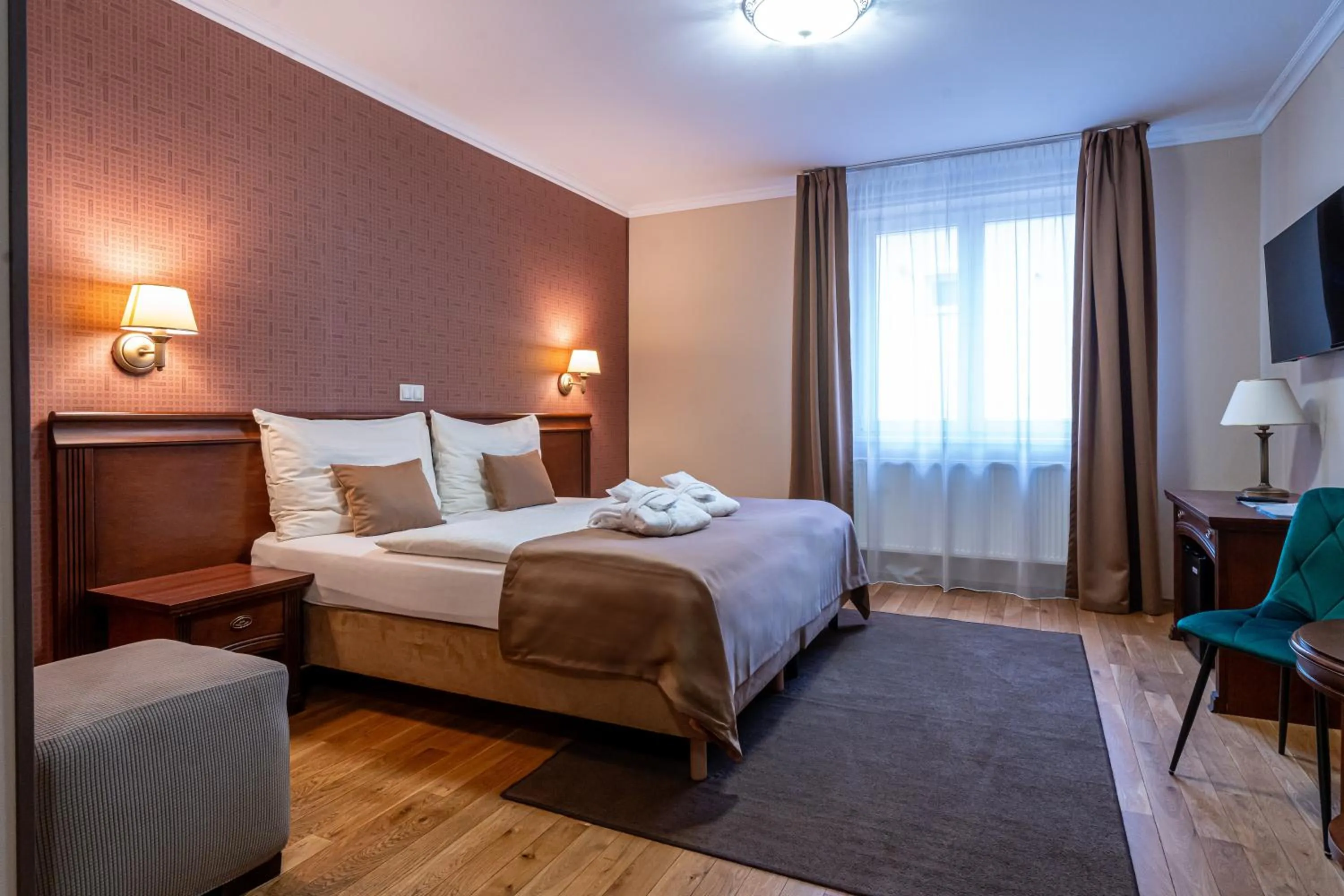 Bed in Wellness Hotel Pivovar Monopol