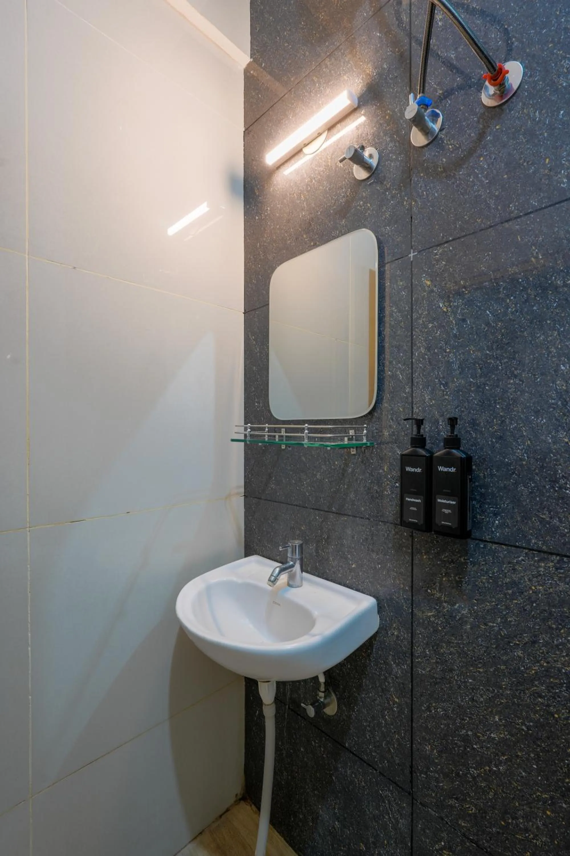 Shower in Wandr Hotel Brookefield, Bangalore
